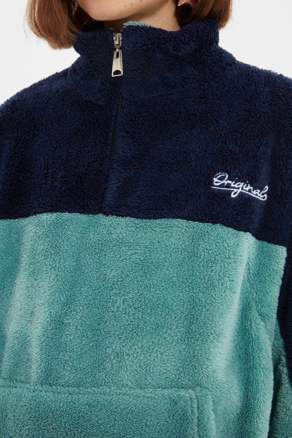 Blue Oversize Sweatshirt, , large image number 5