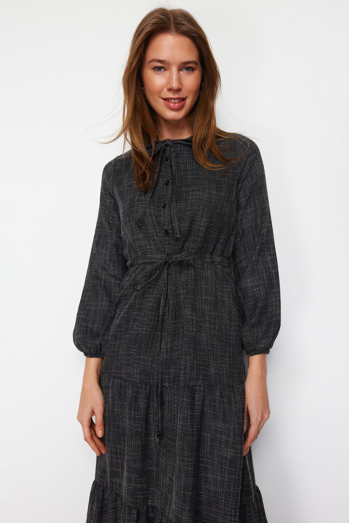 Grey Skater Maxi Dress, , large image number 2