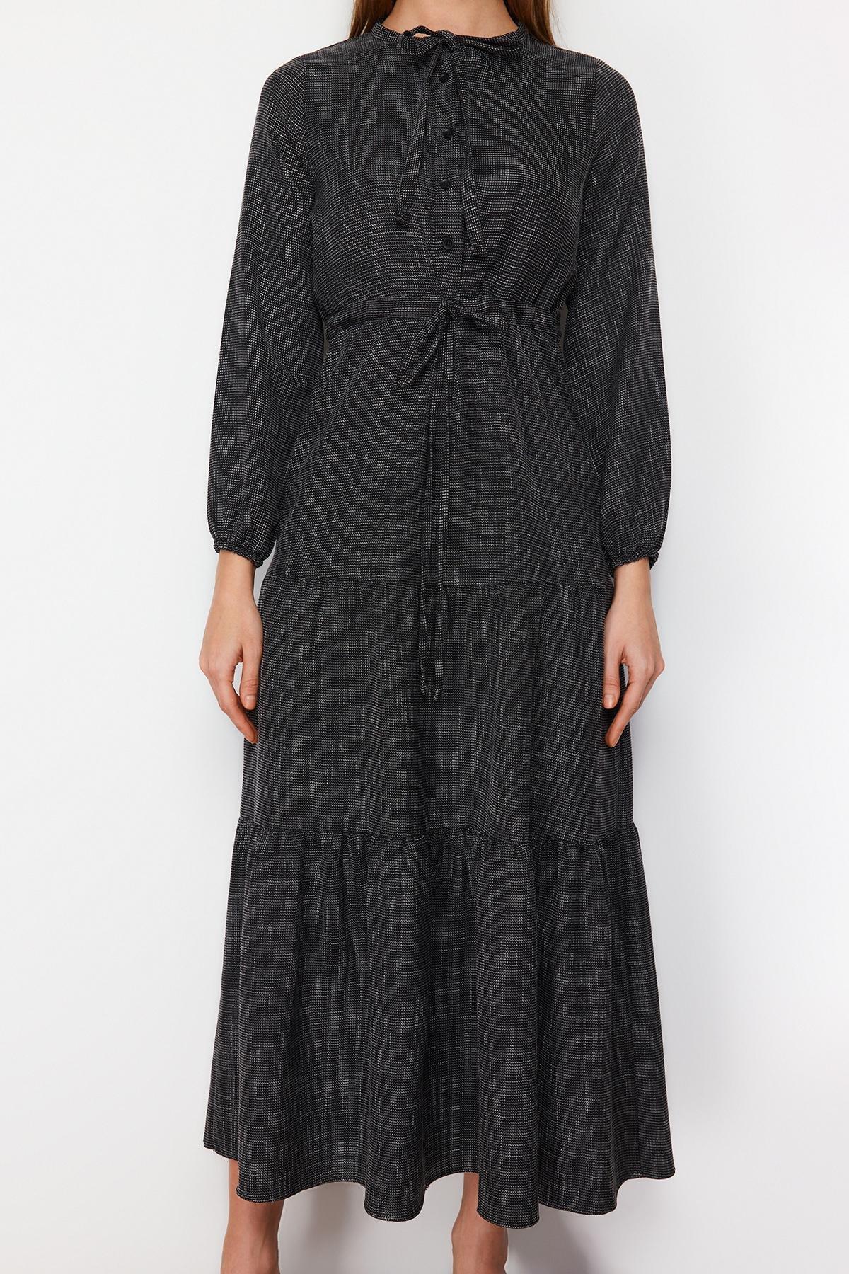 Grey Skater Maxi Dress, , large image number 3