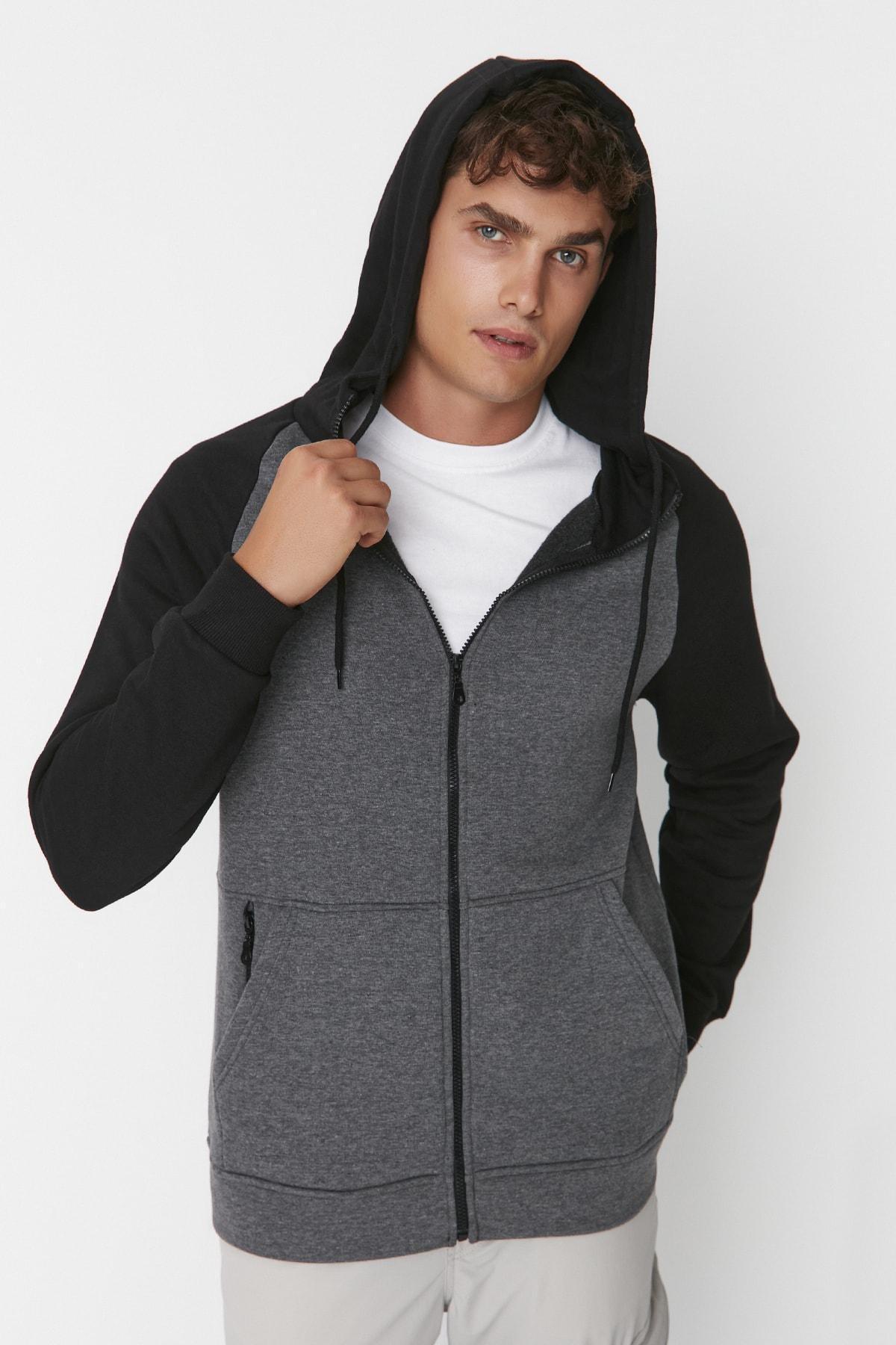 Anthracite Regular Polar Fleece, Gray, large image number 1