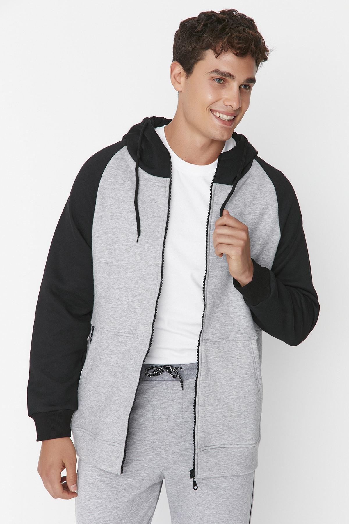 Anthracite Regular Polar Fleece, Gray, large image number 6