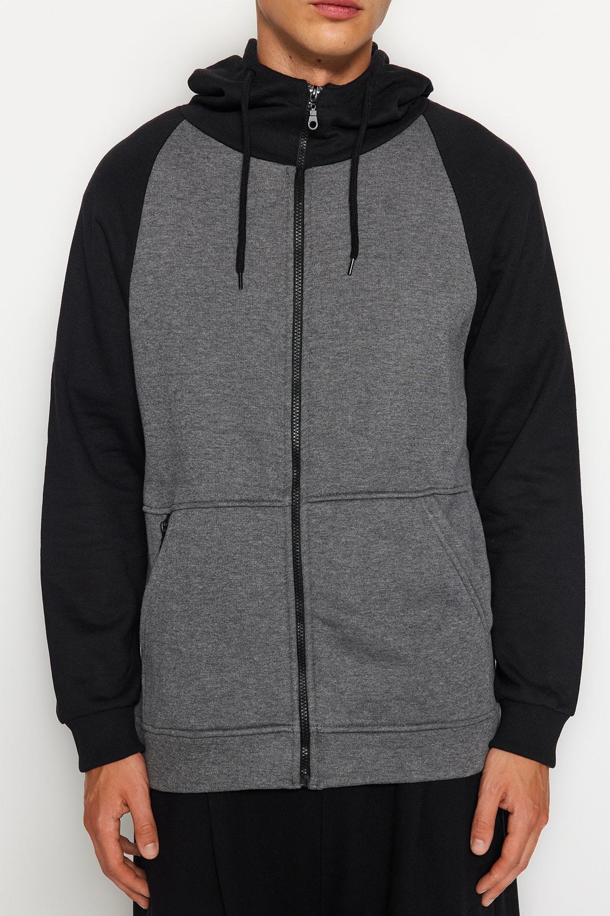 Anthracite Regular Polar Fleece, Gray, large image number 8