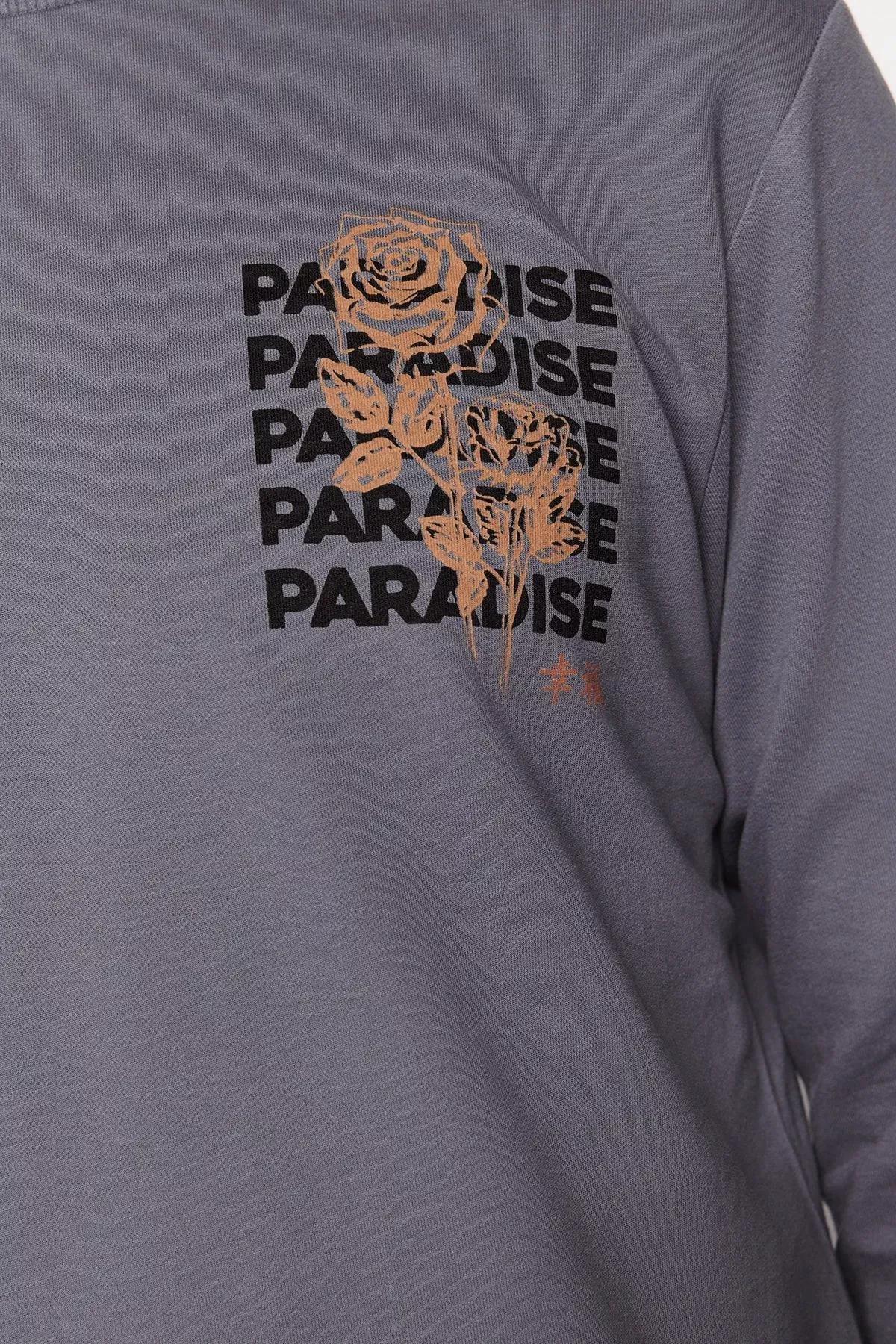 Grey Printed Mid Waist Sweatshirt, , large image number 3