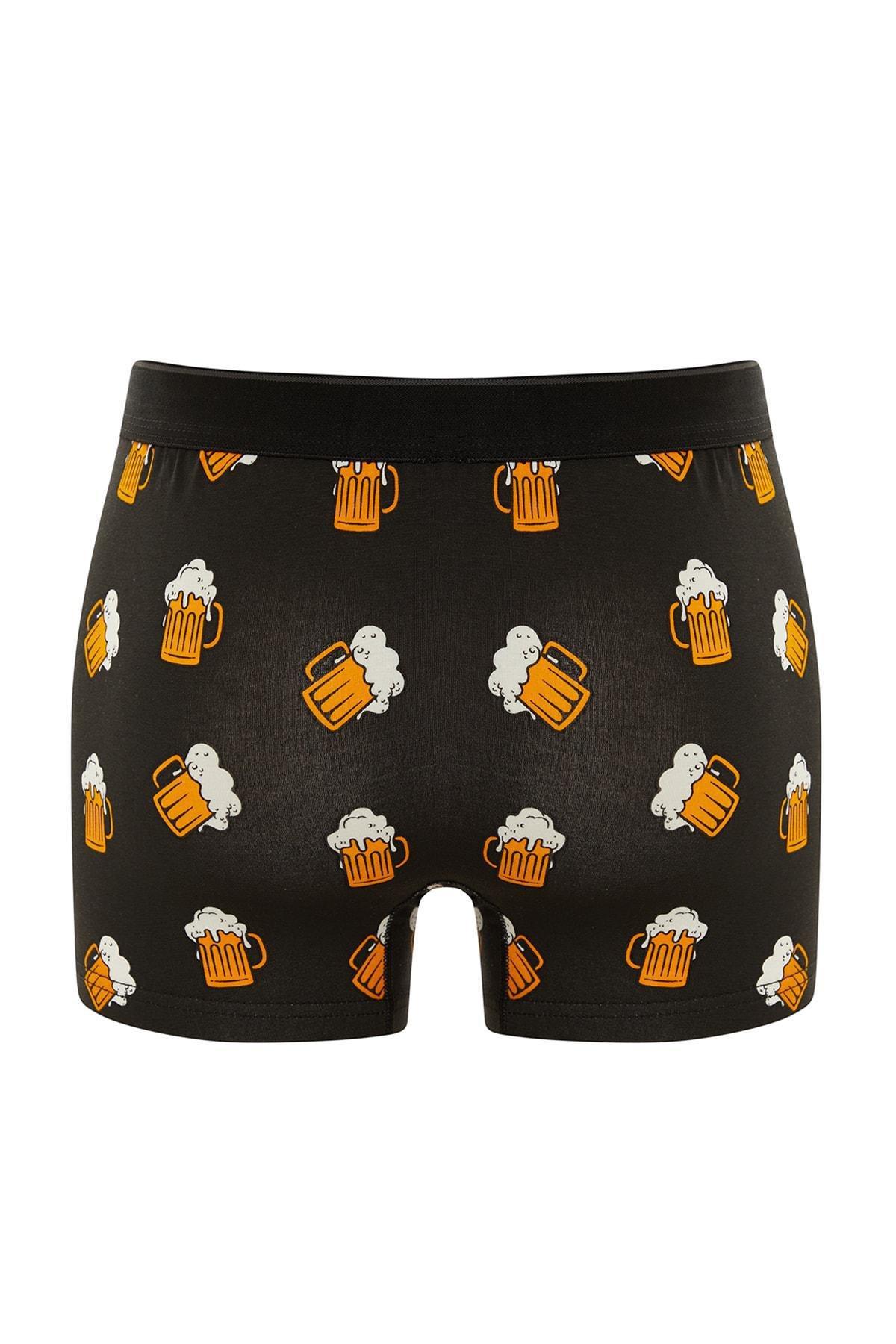 Multicolour Printed Mid Waist Boxer Shorts, Set Of 3, , large image number 6