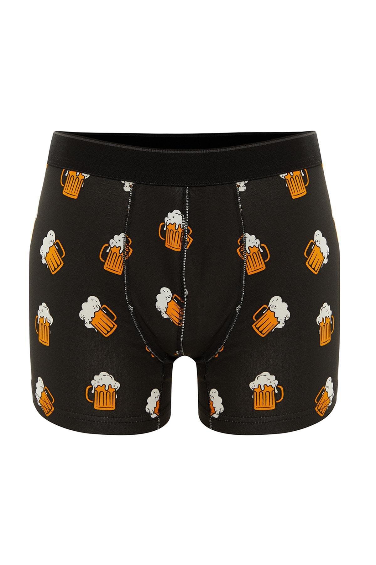 Multicolour Printed Mid Waist Boxer Shorts, Set Of 3, , large image number 7
