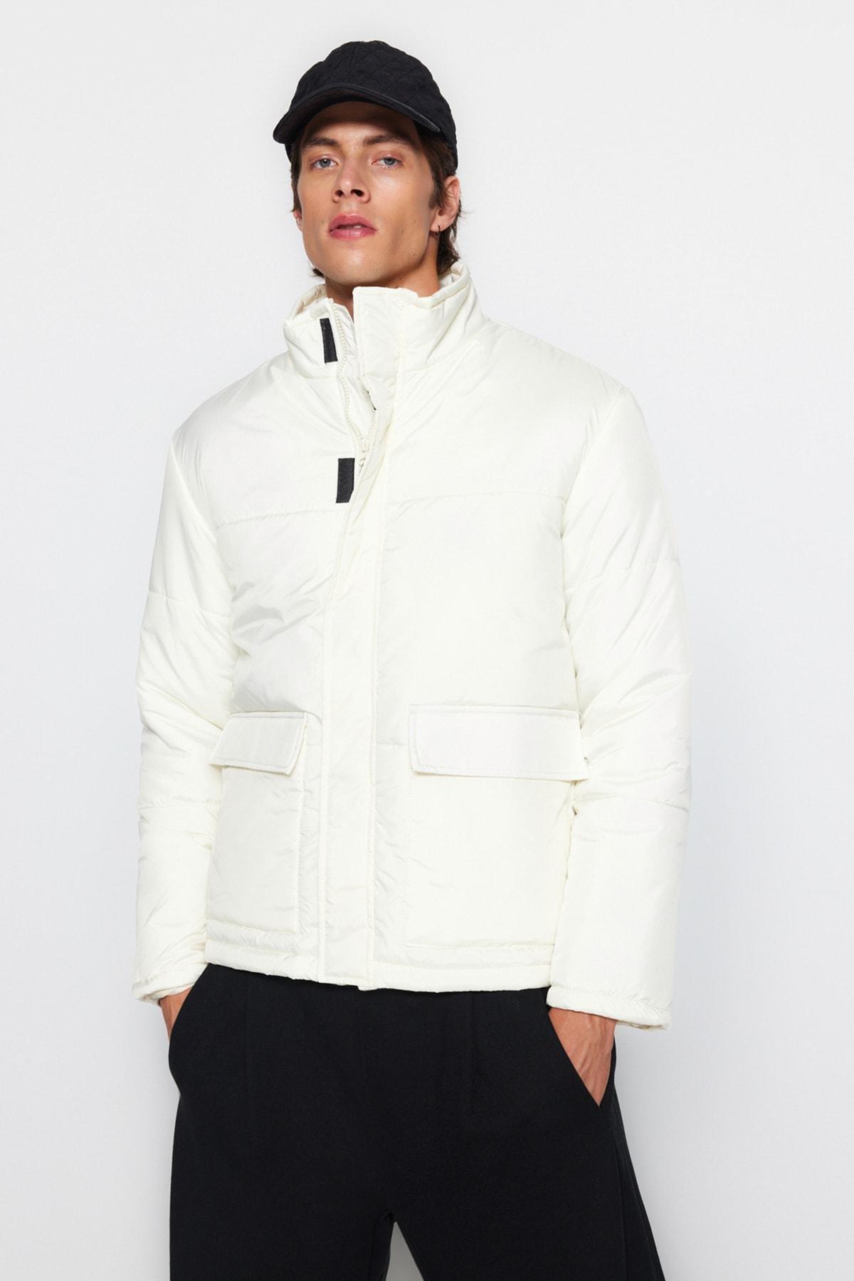 Cream Puffer Jacket, , large image number 0