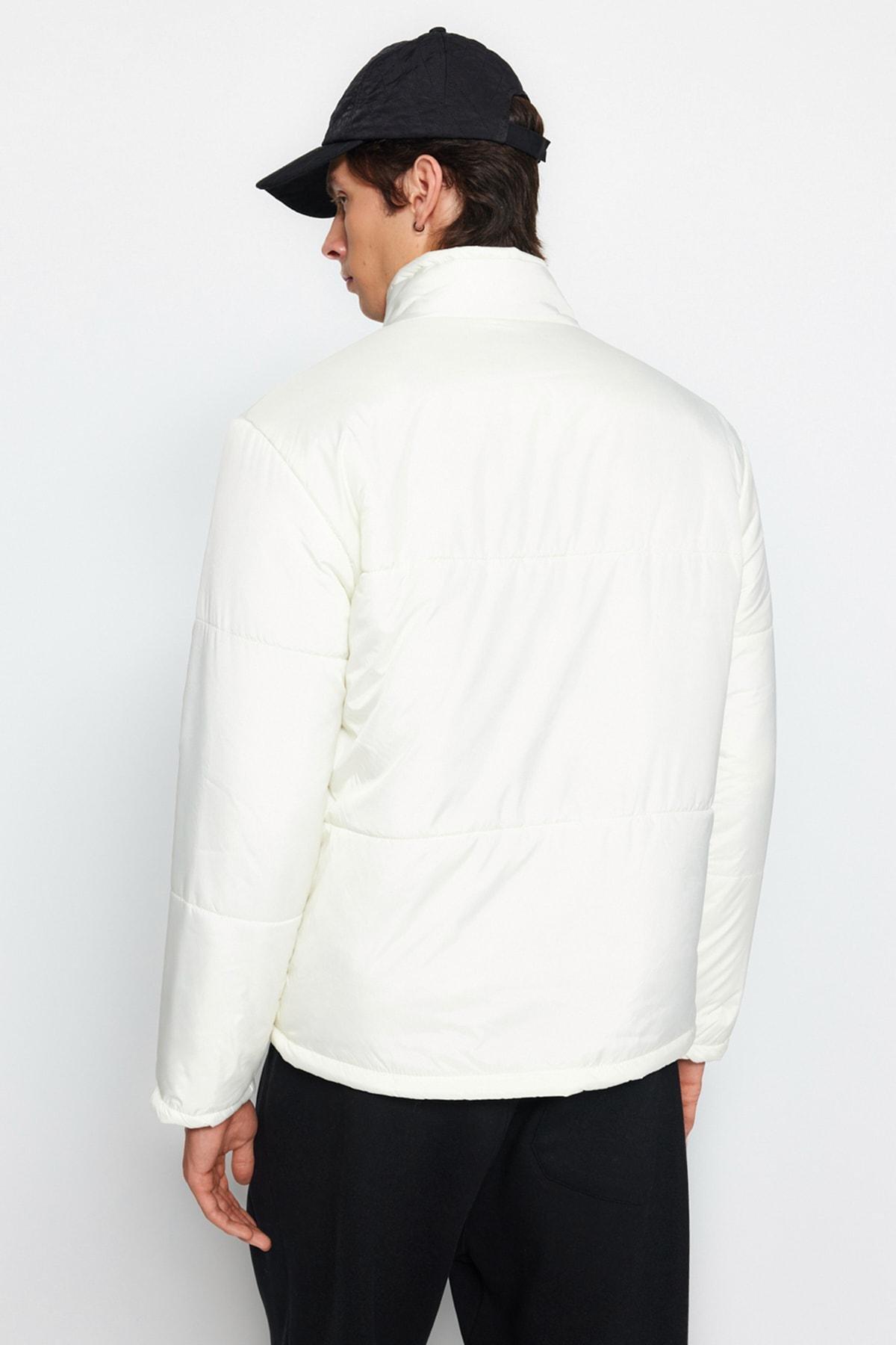 Cream Puffer Jacket, , large image number 4