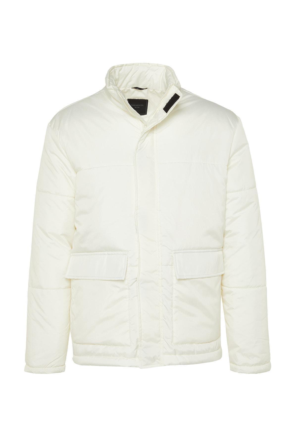 Cream Puffer Jacket, , large image number 5