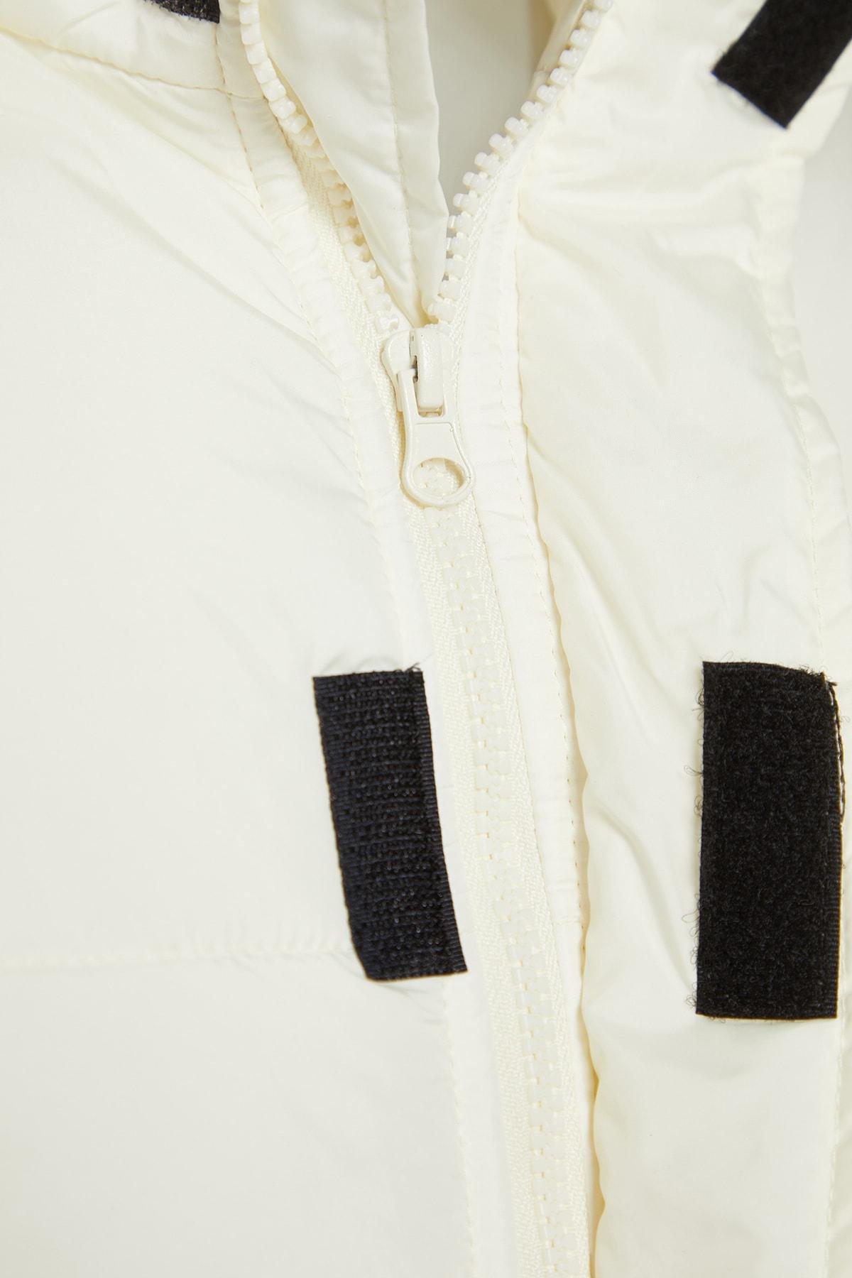 Cream Puffer Jacket, , large image number 6