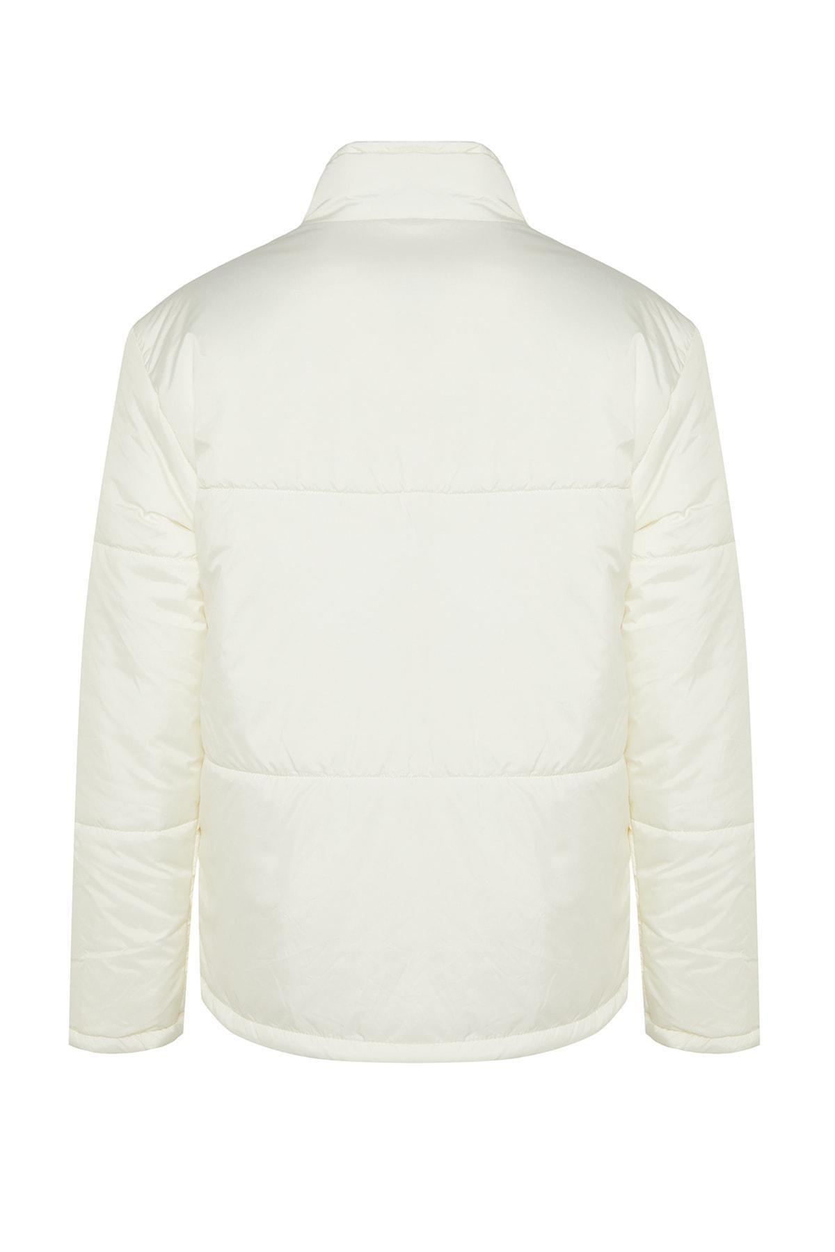 Cream Puffer Jacket, , large image number 7