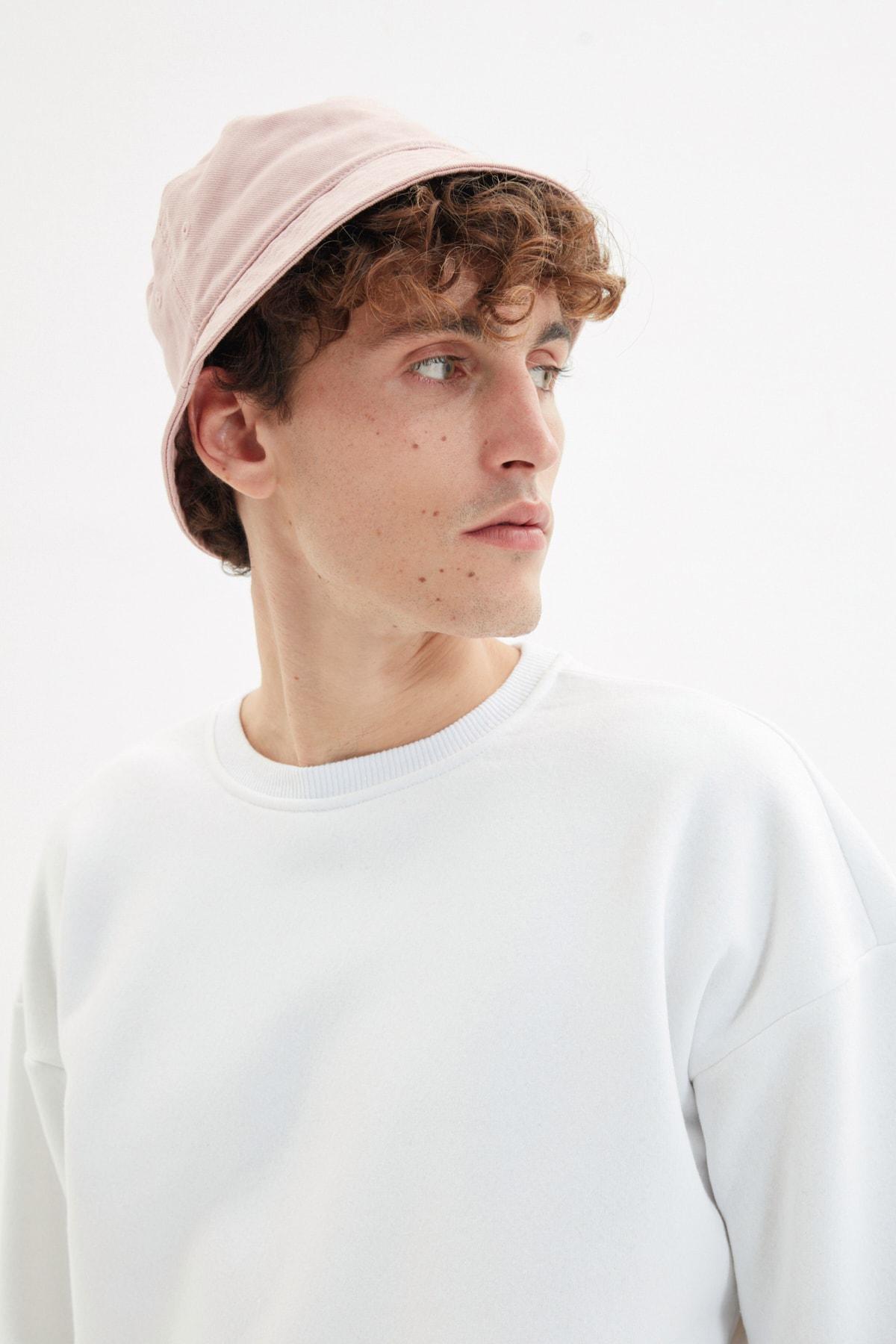 White Oversize Crew Neck Sweatshirt, , large image number 4
