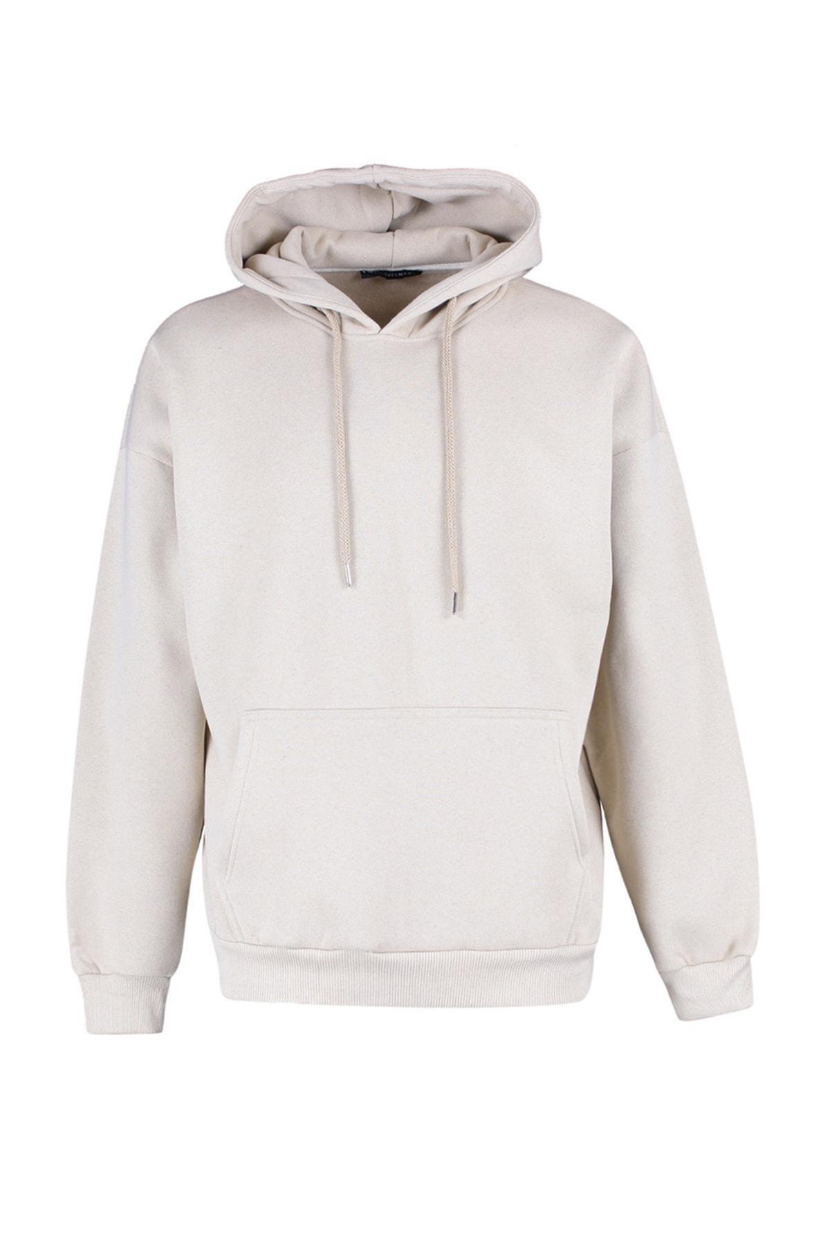 Beige Floral Oversize Sweatshirt, , large image number 7