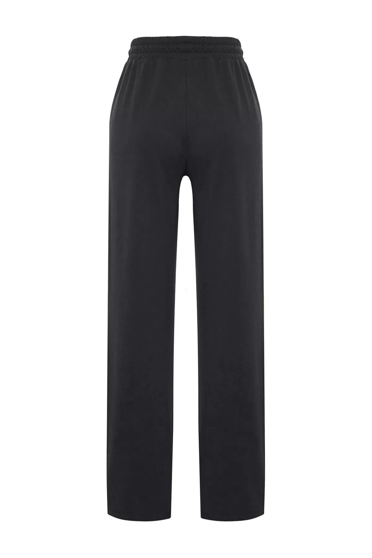 Grey Thin Knit Sweatpants, , large image number 6