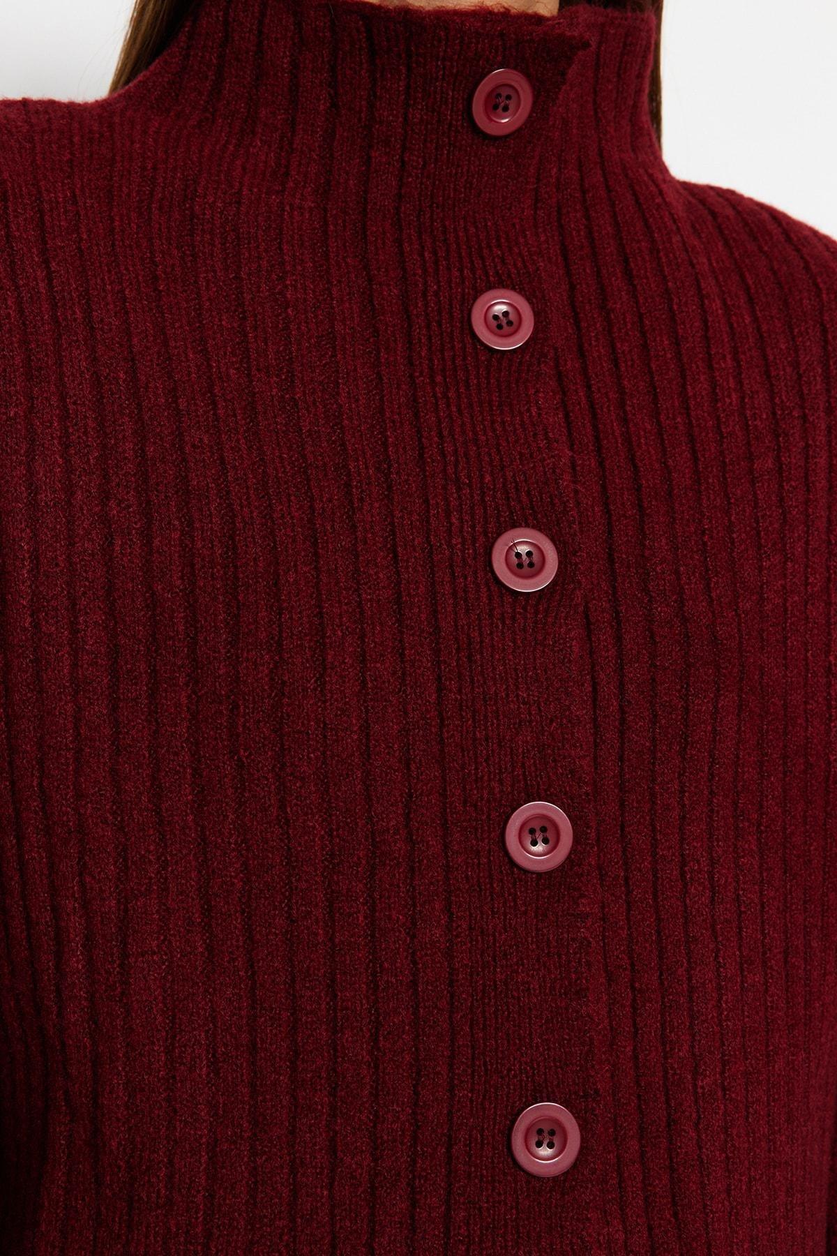 Cardigan - Burgundy - Regular fit, Single, Burgundy, large image number 3