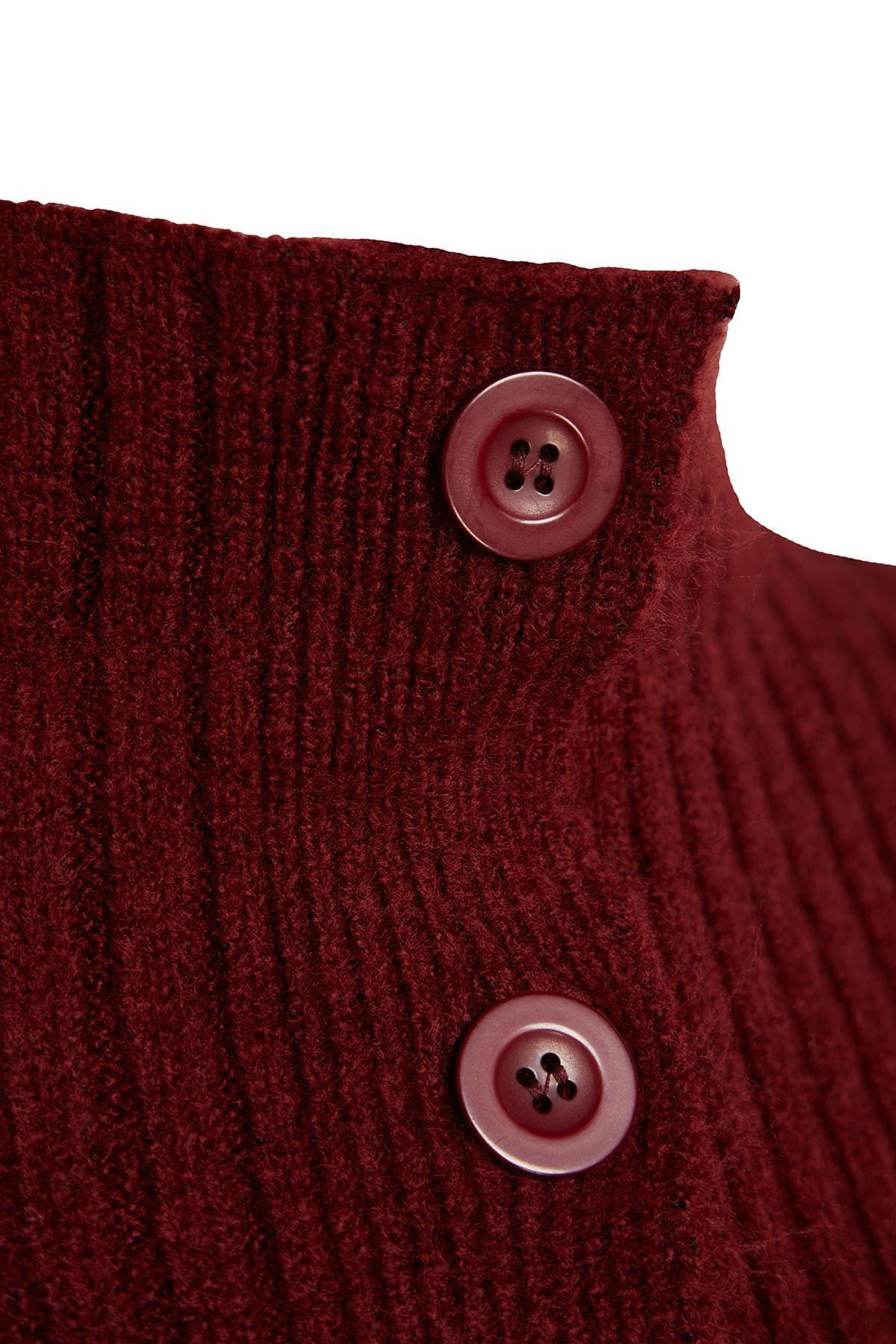 Cardigan - Burgundy - Regular fit, Single, Burgundy, large image number 6
