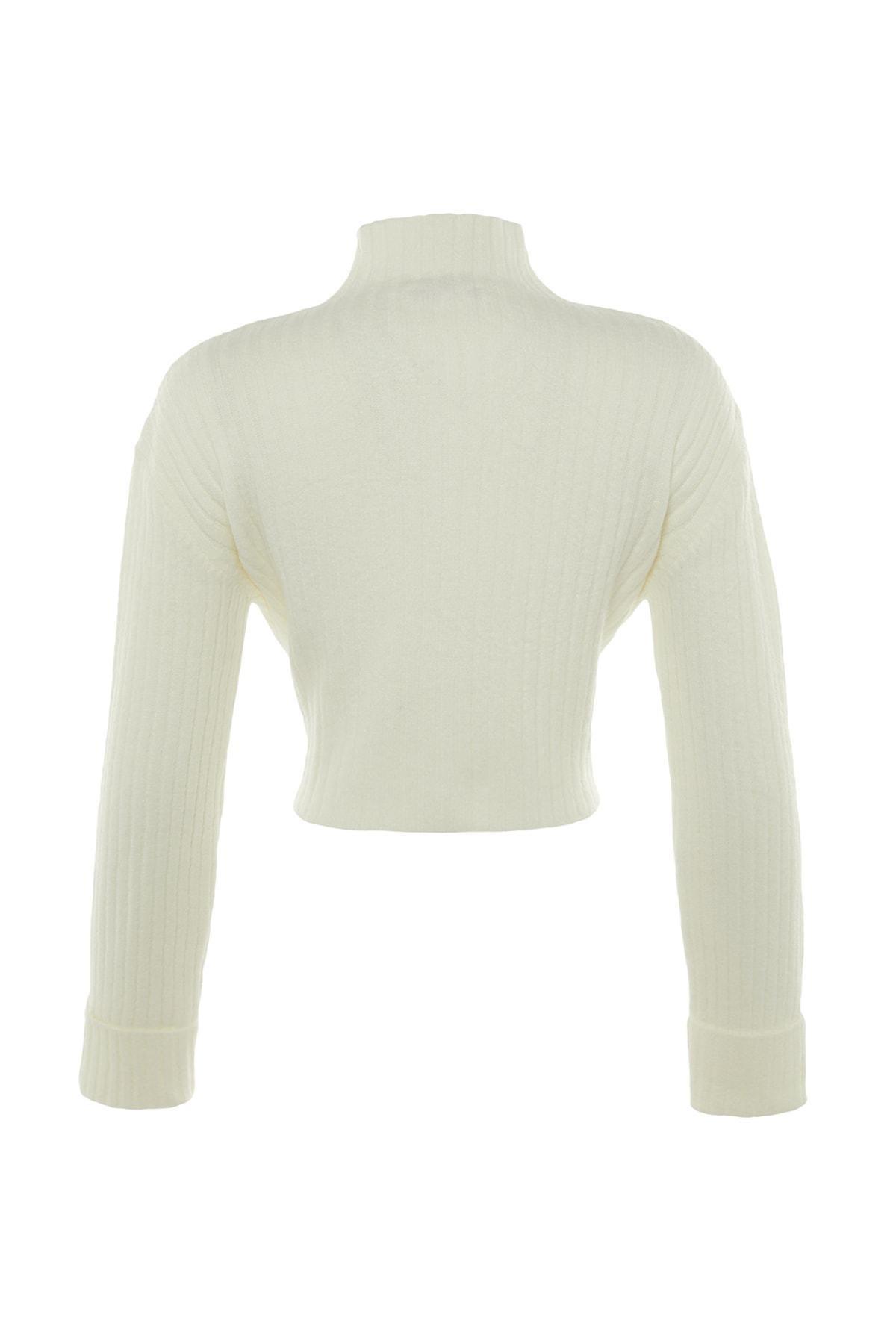 White Regular Cardigan, Ecru, large image number 6