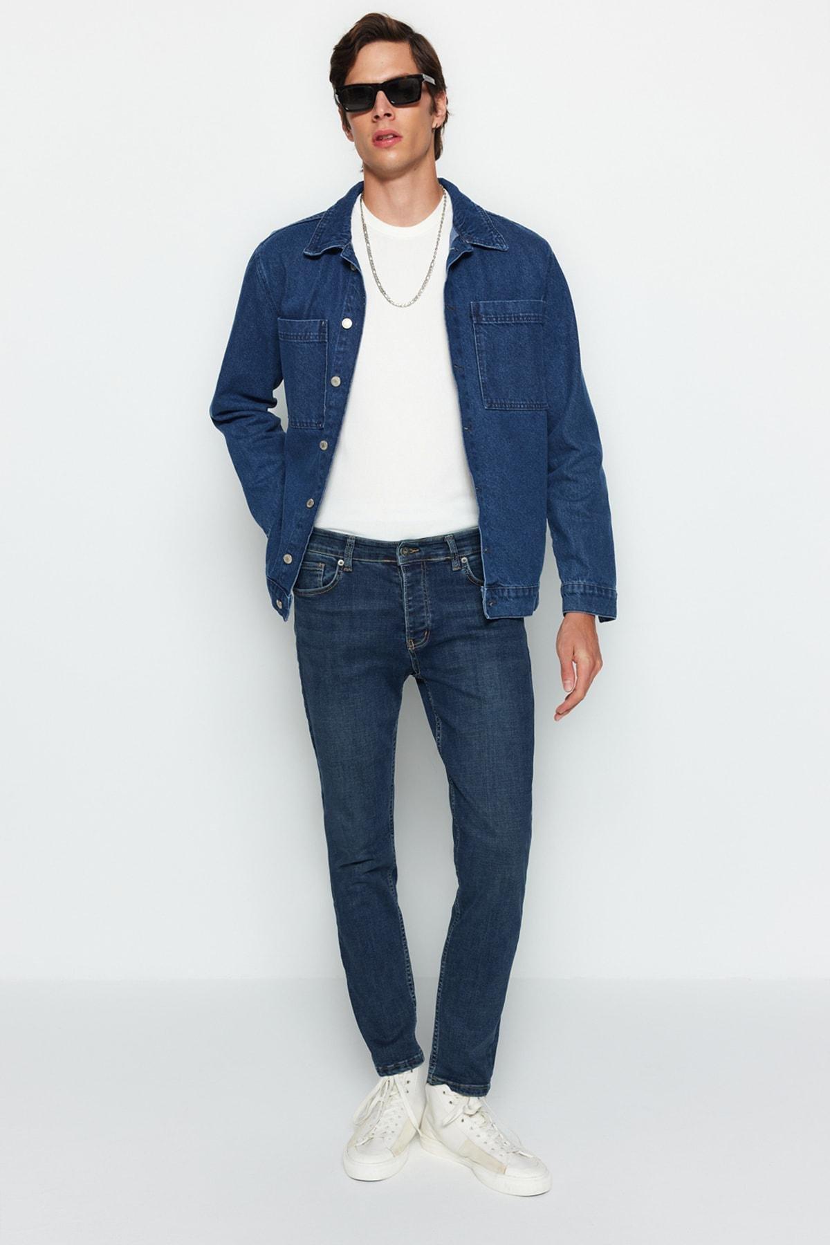 Trendyol - Navy Skinny Fit Jeans Denim Pants