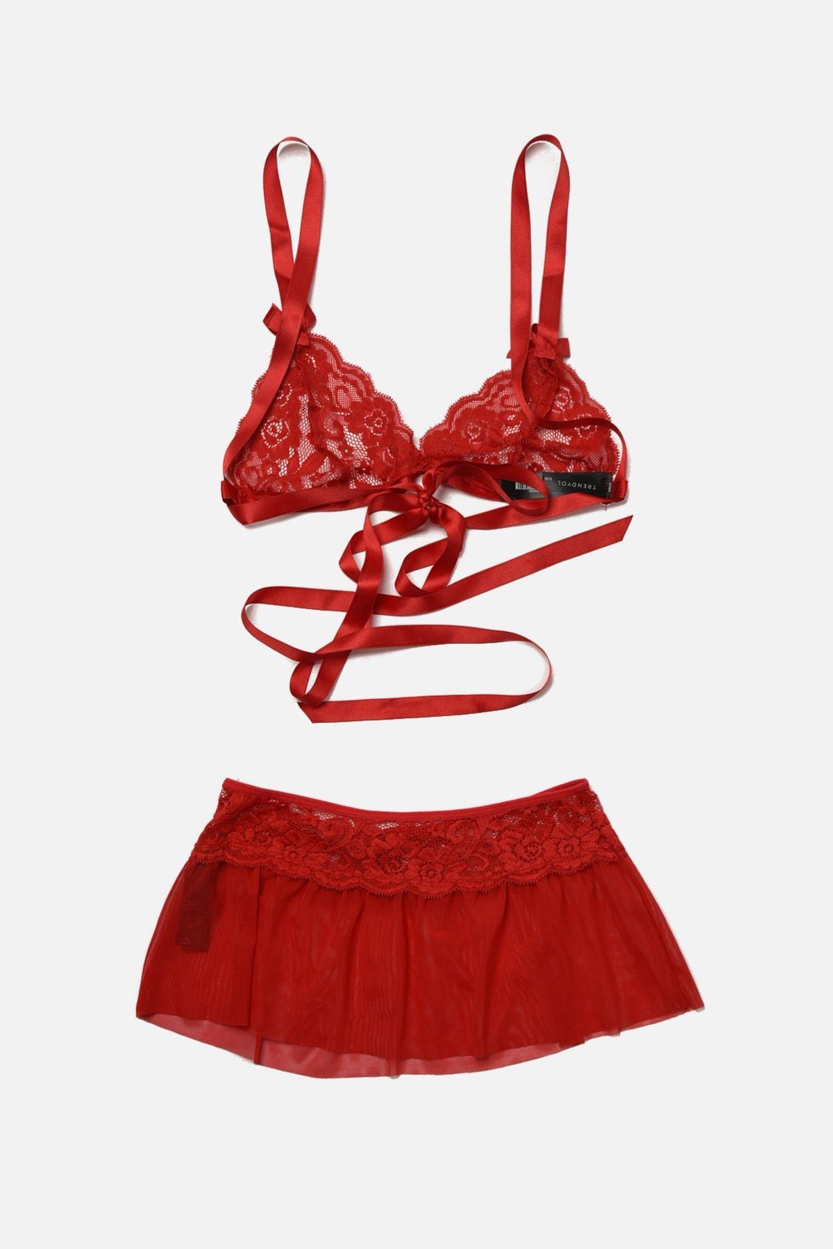 Red Lace Underwear Set, , large image number 8