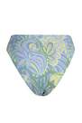 Trendyol - Green Floral High Waist Bikini Bottom