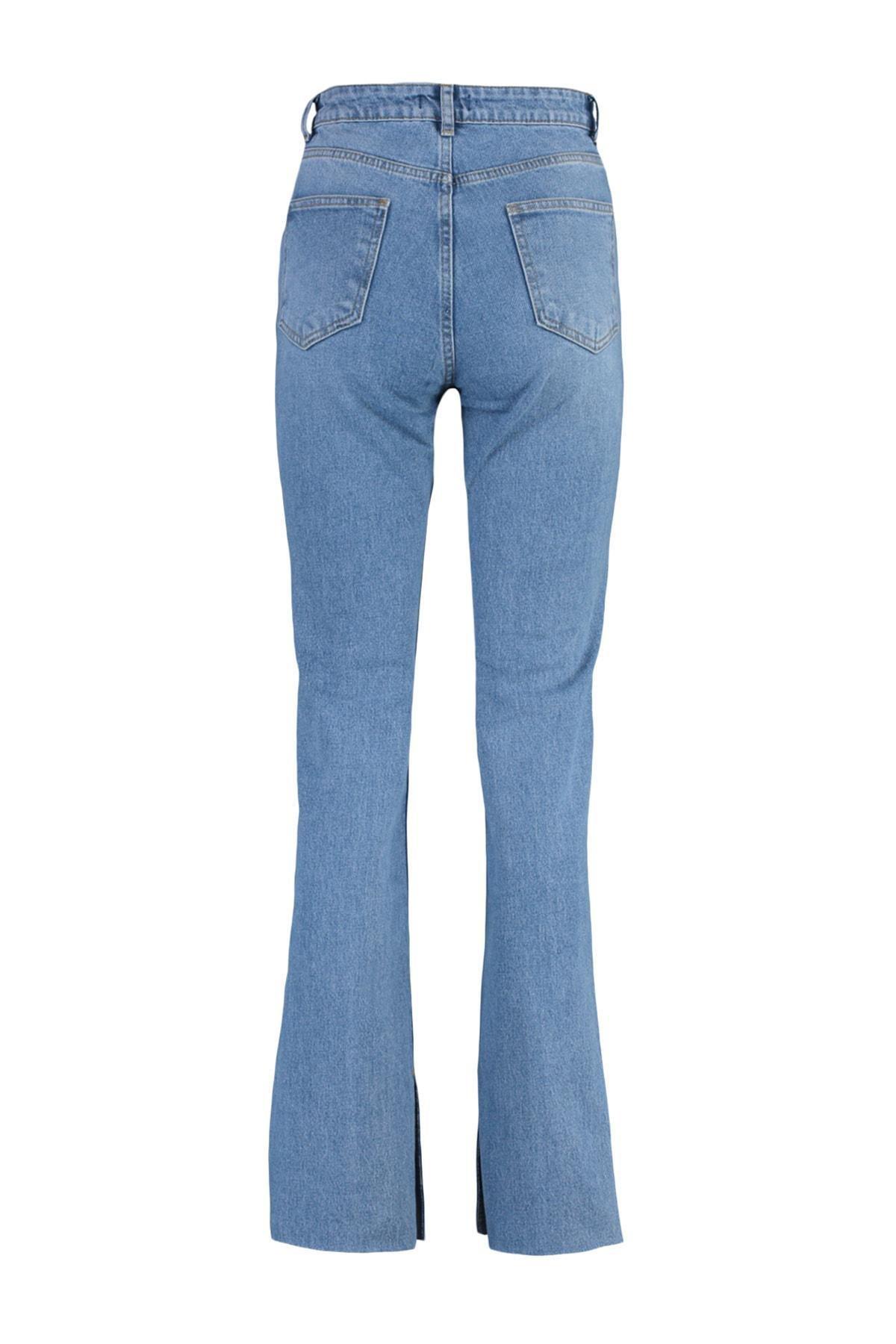 Blue Flare Bootcut Jeans, , large image number 8