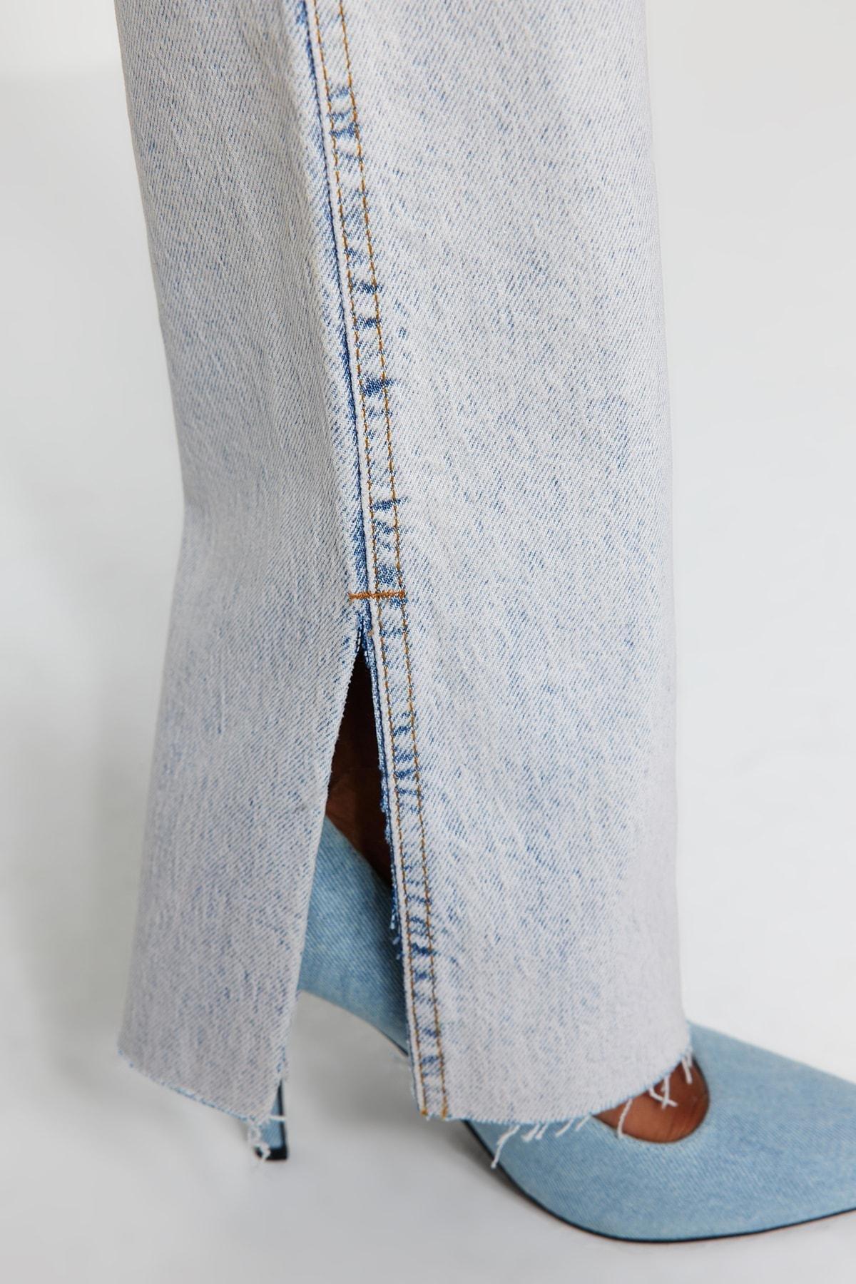 Blue Denim Bootcut Jeans, , large image number 12