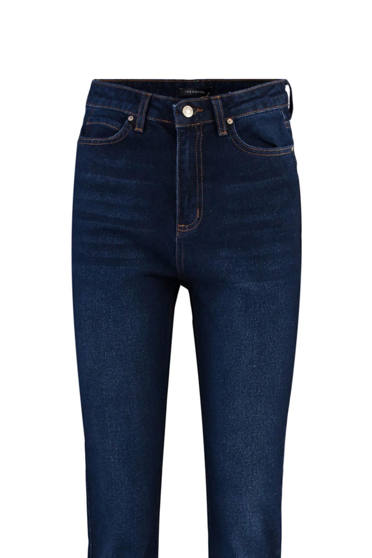 Blue Denim Bootcut Jeans, Blue, large image number 13