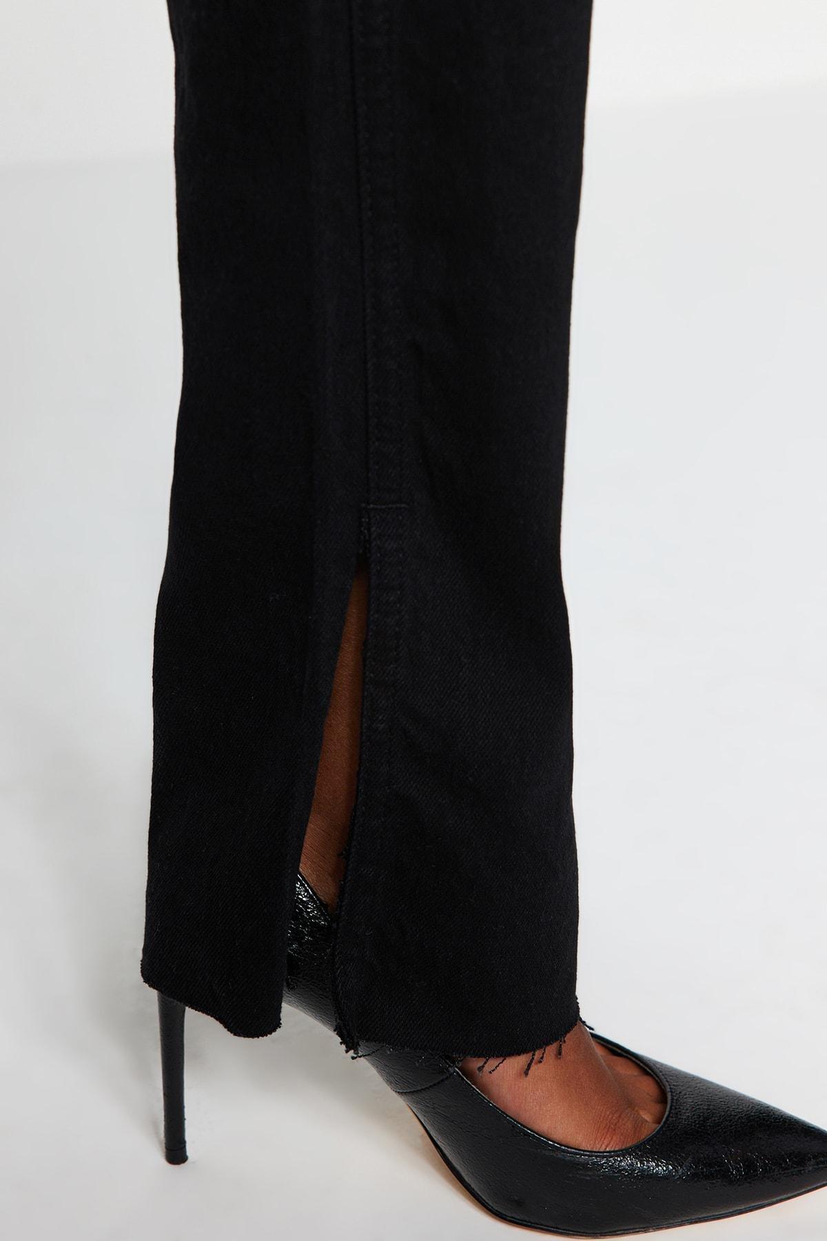Black Flare Bootcut Jeans, , large image number 8