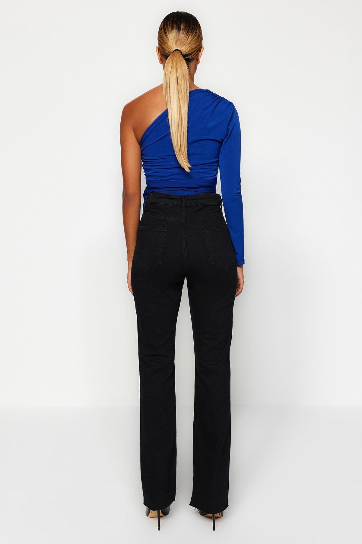 Black Flare Bootcut Jeans, , large image number 10