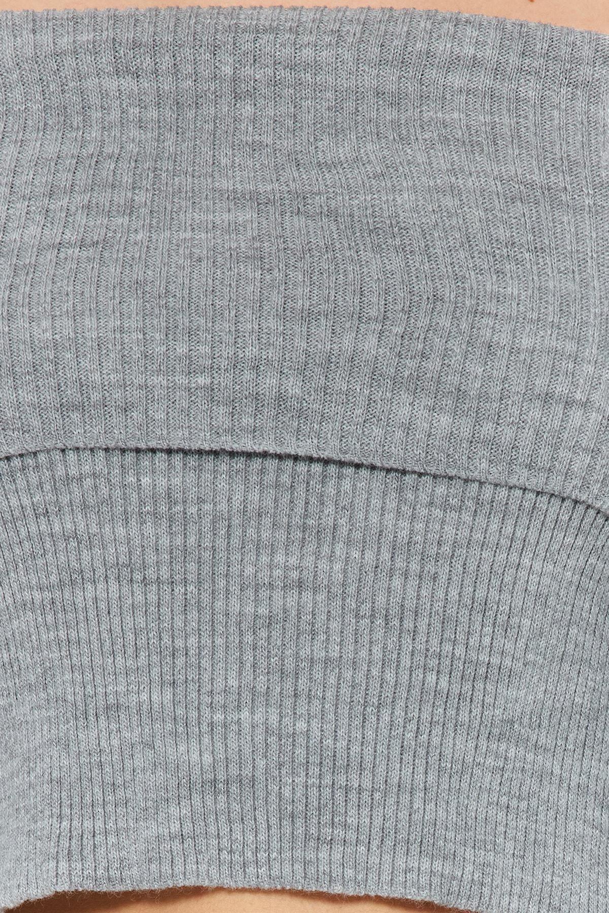 Grey Slim Sweater, Gray, large image number 6