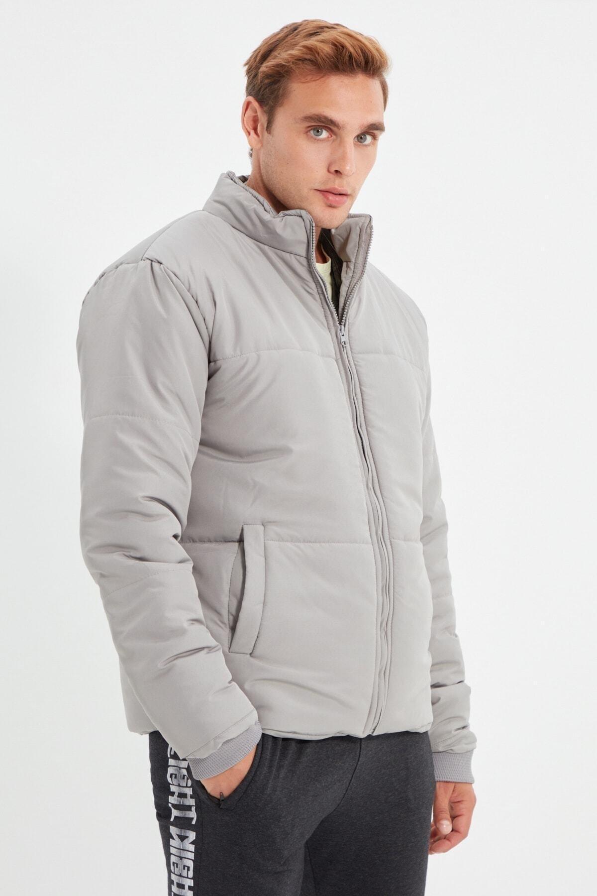 Grey Puffer Jacket, , large image number 2