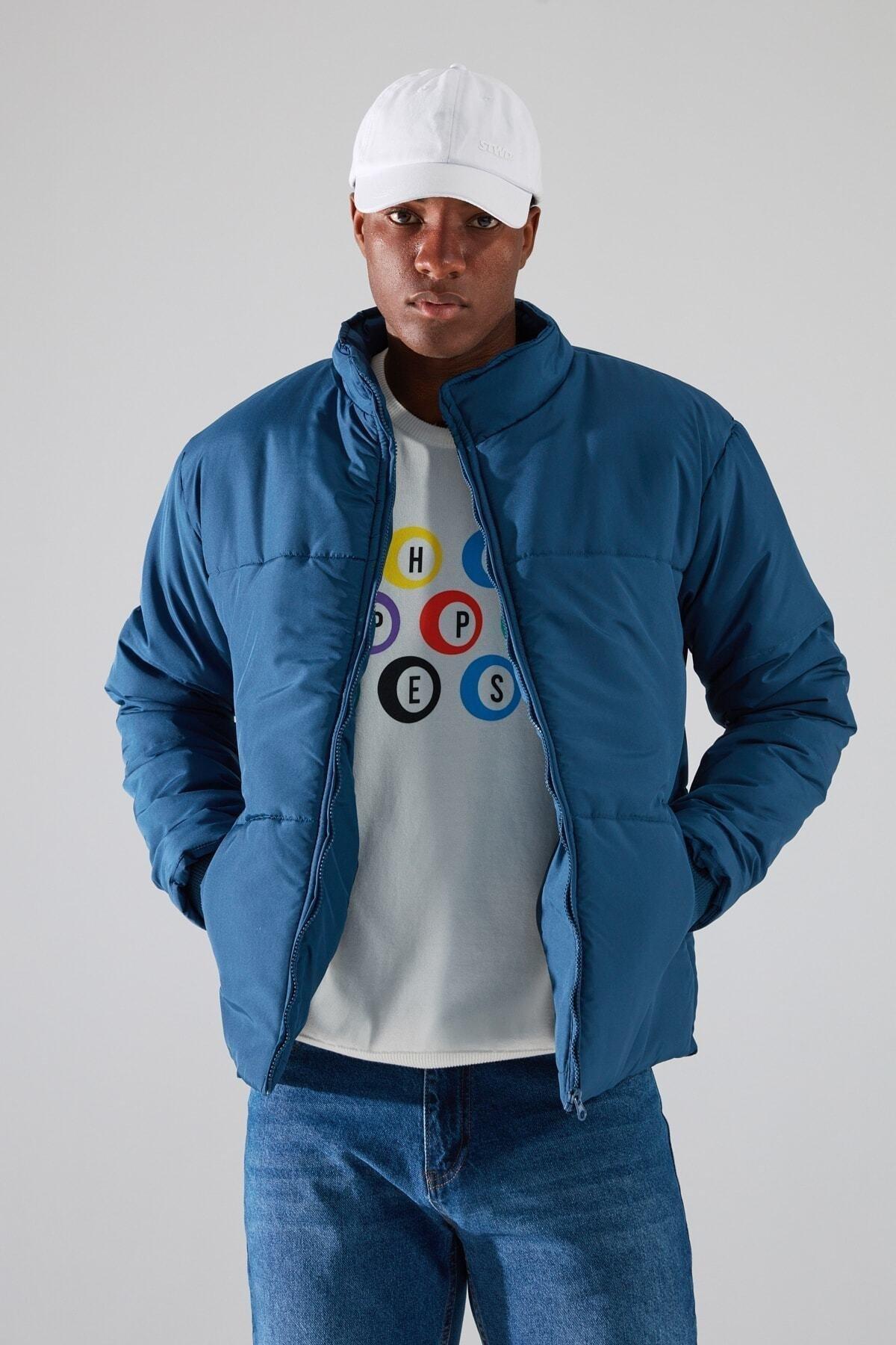 Blue Puffer Jacket, Blue, large image number 0