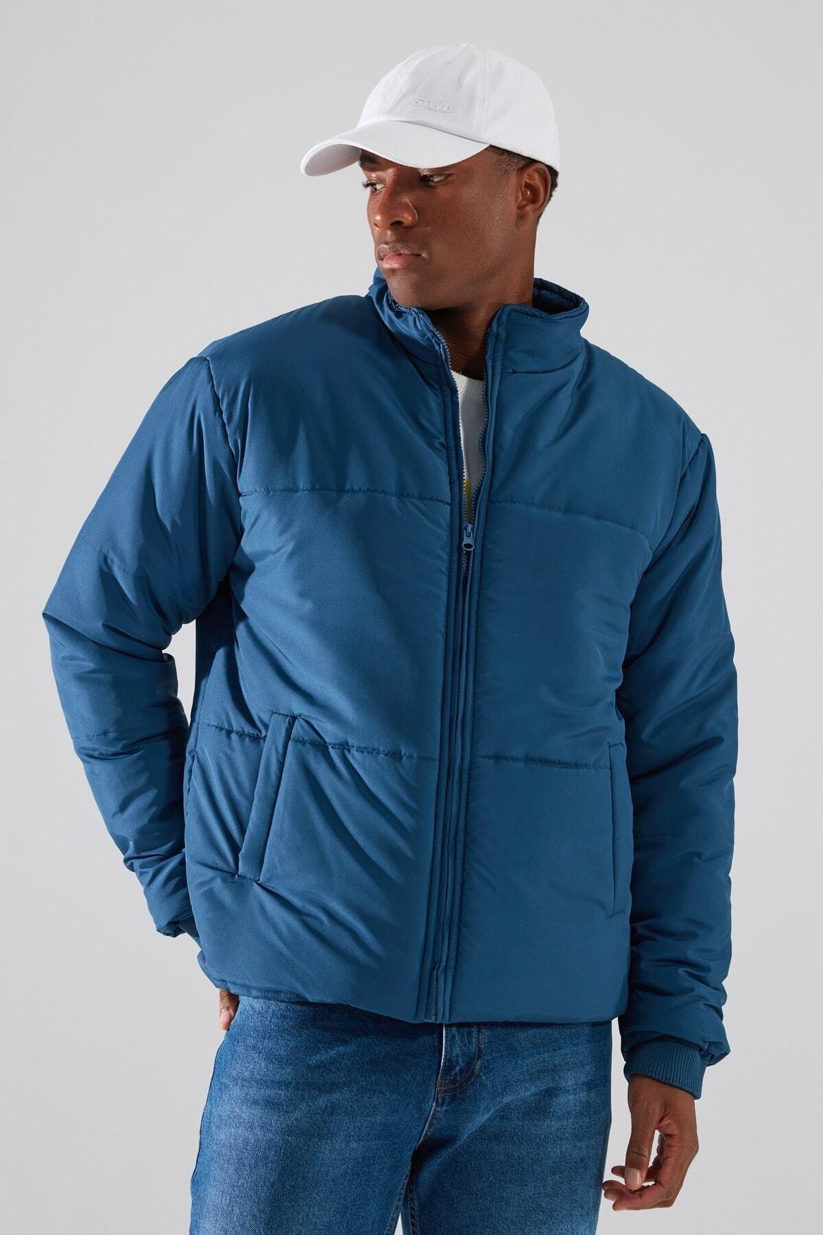 Blue Puffer Jacket, Blue, large image number 2