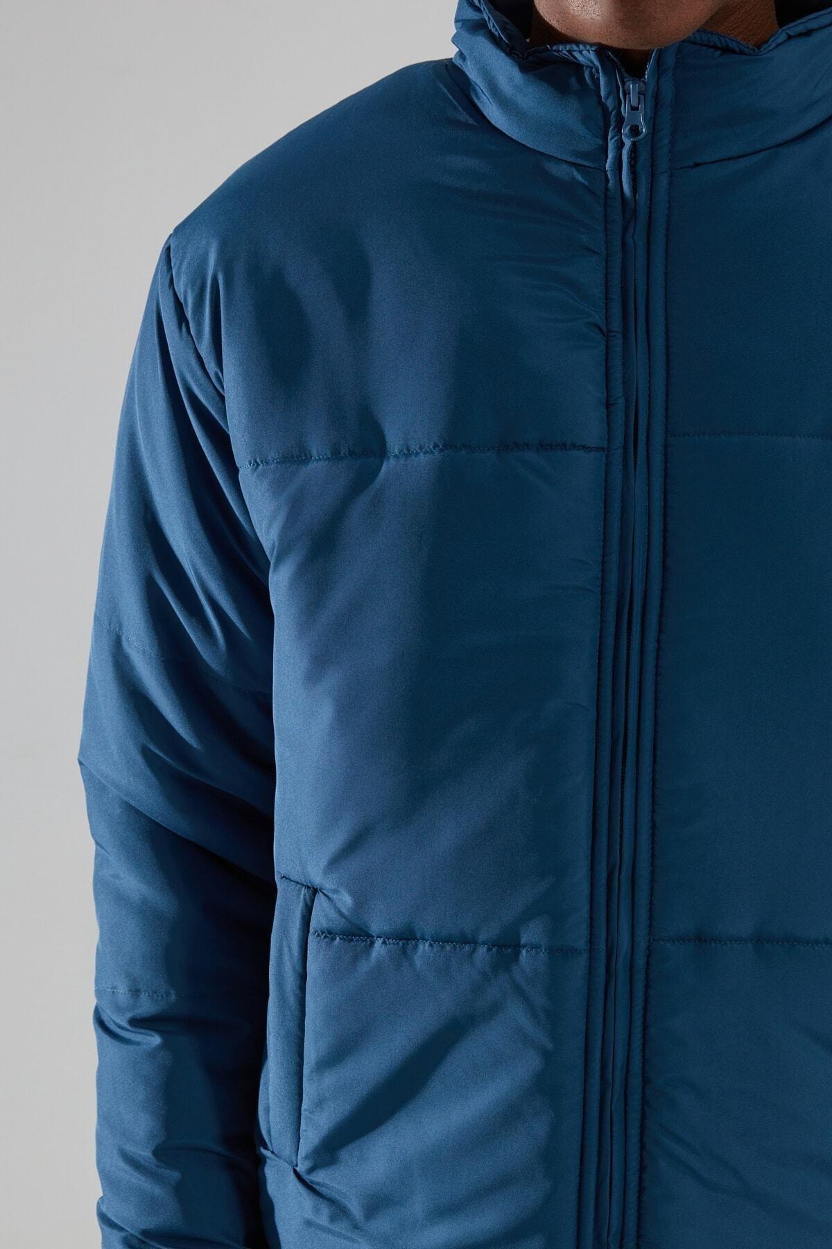 Blue Puffer Jacket, Blue, large image number 3