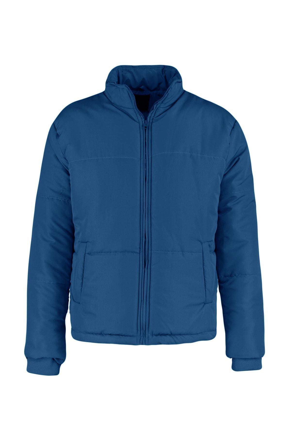 Blue Puffer Jacket, Blue, large image number 5
