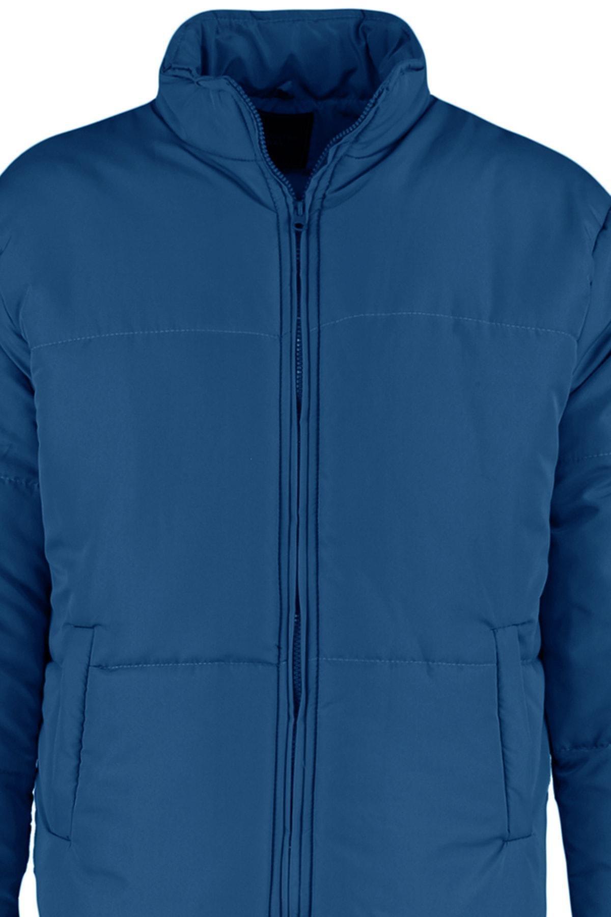 Blue Puffer Jacket, Blue, large image number 6