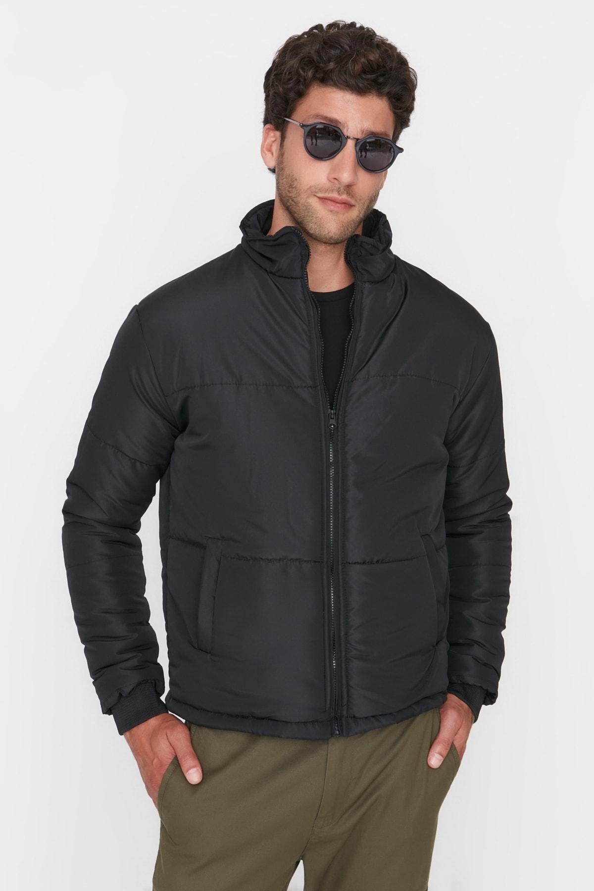 Black Puffer Jacket, , large image number 1