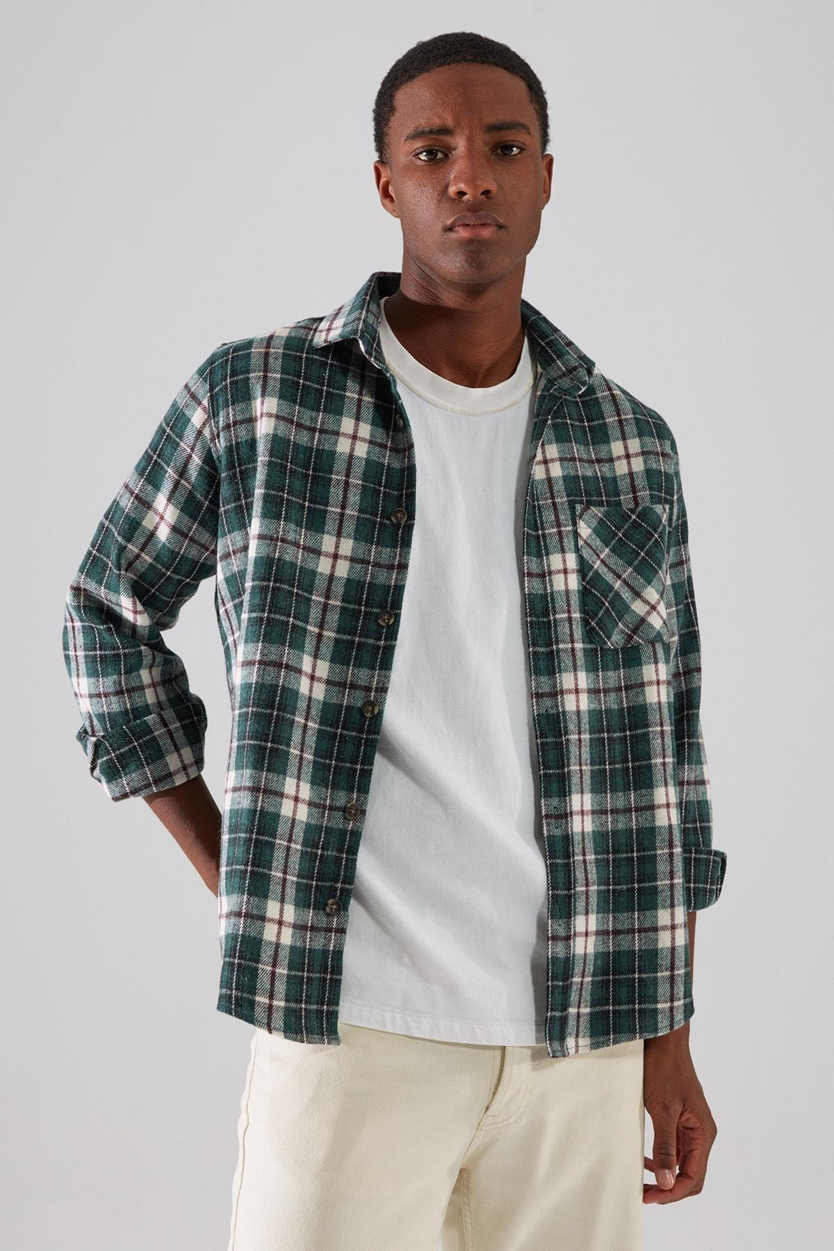 Green Slim Shirt, , medium