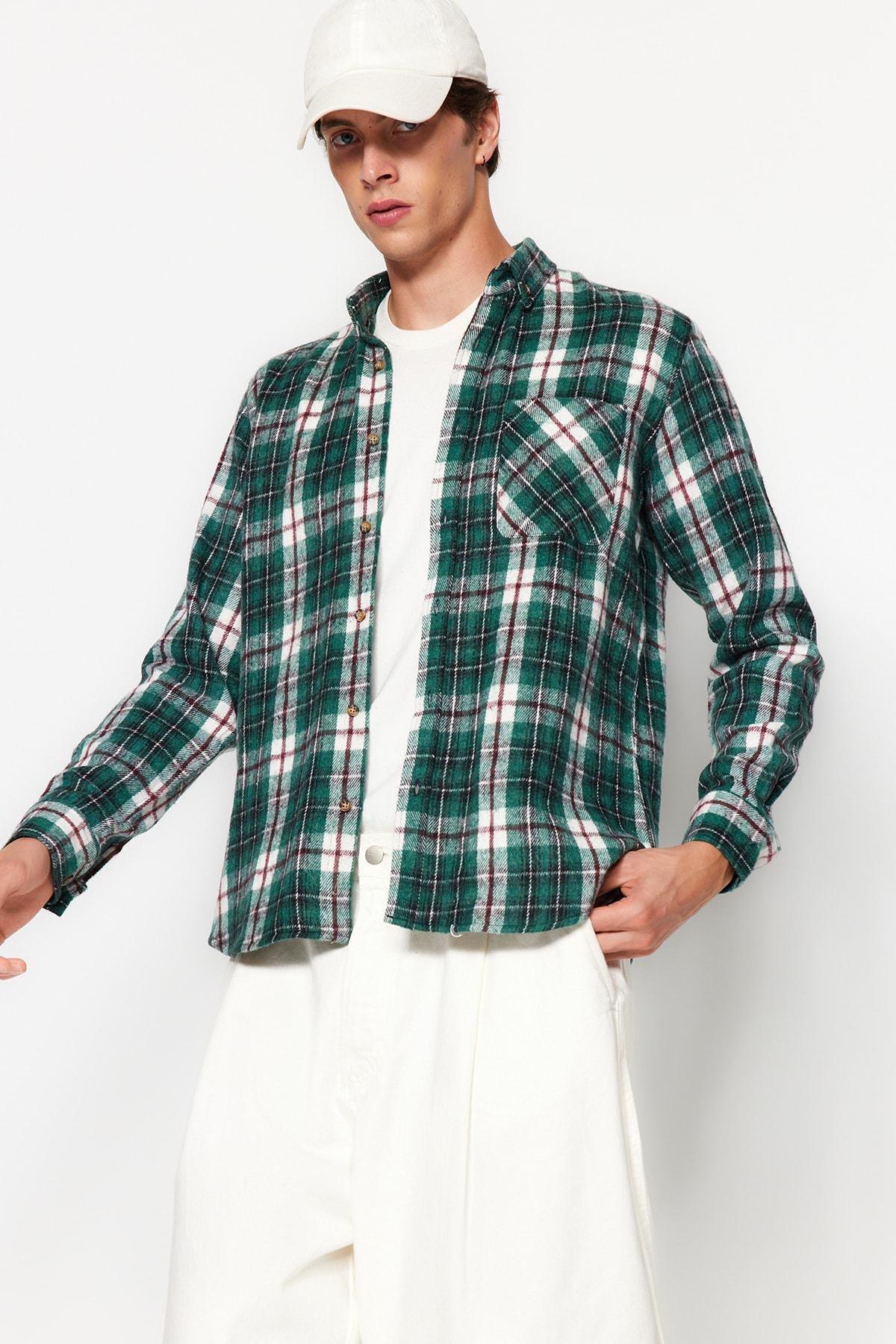Green Slim Shirt, , large image number 1