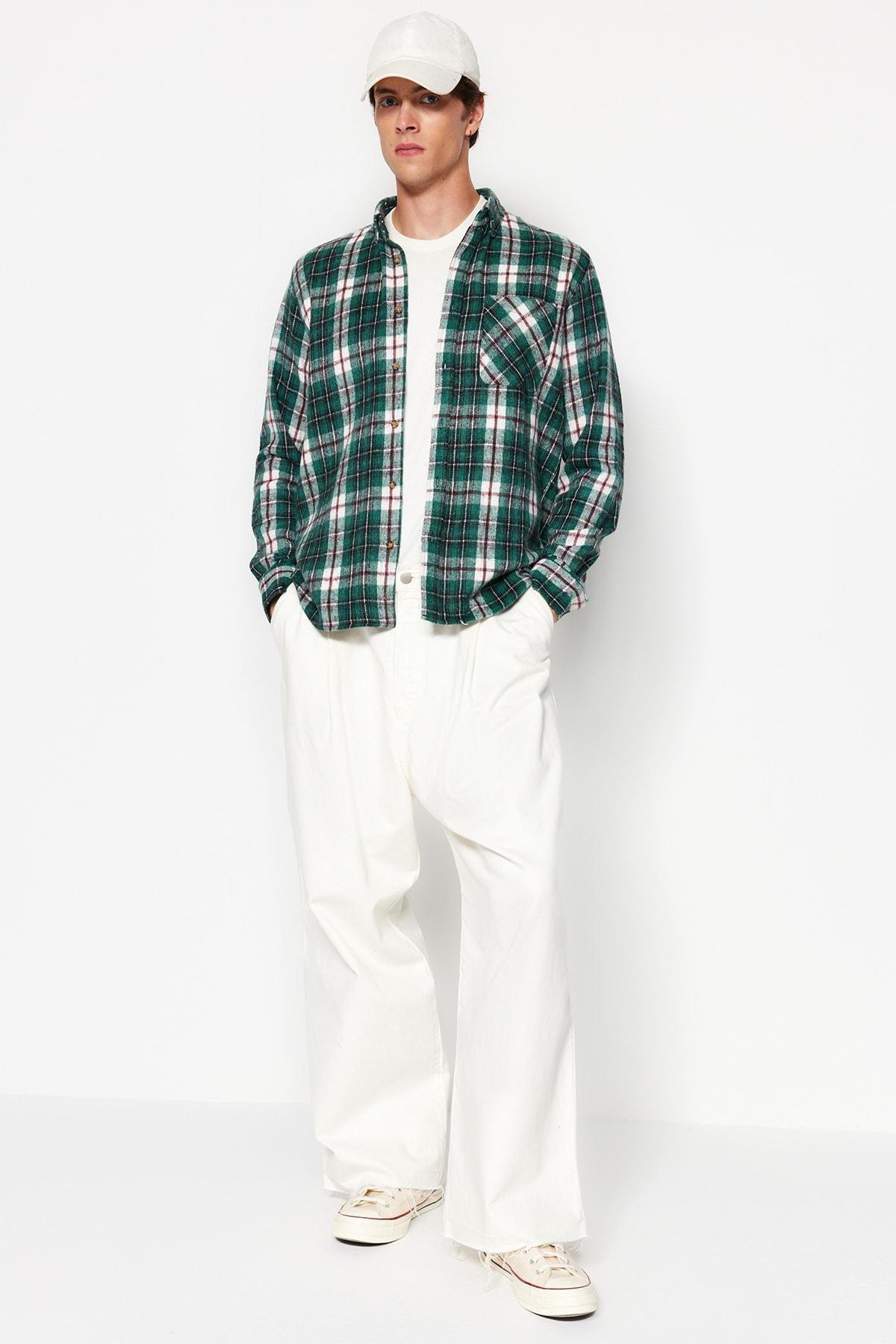 Green Slim Shirt, , large image number 3