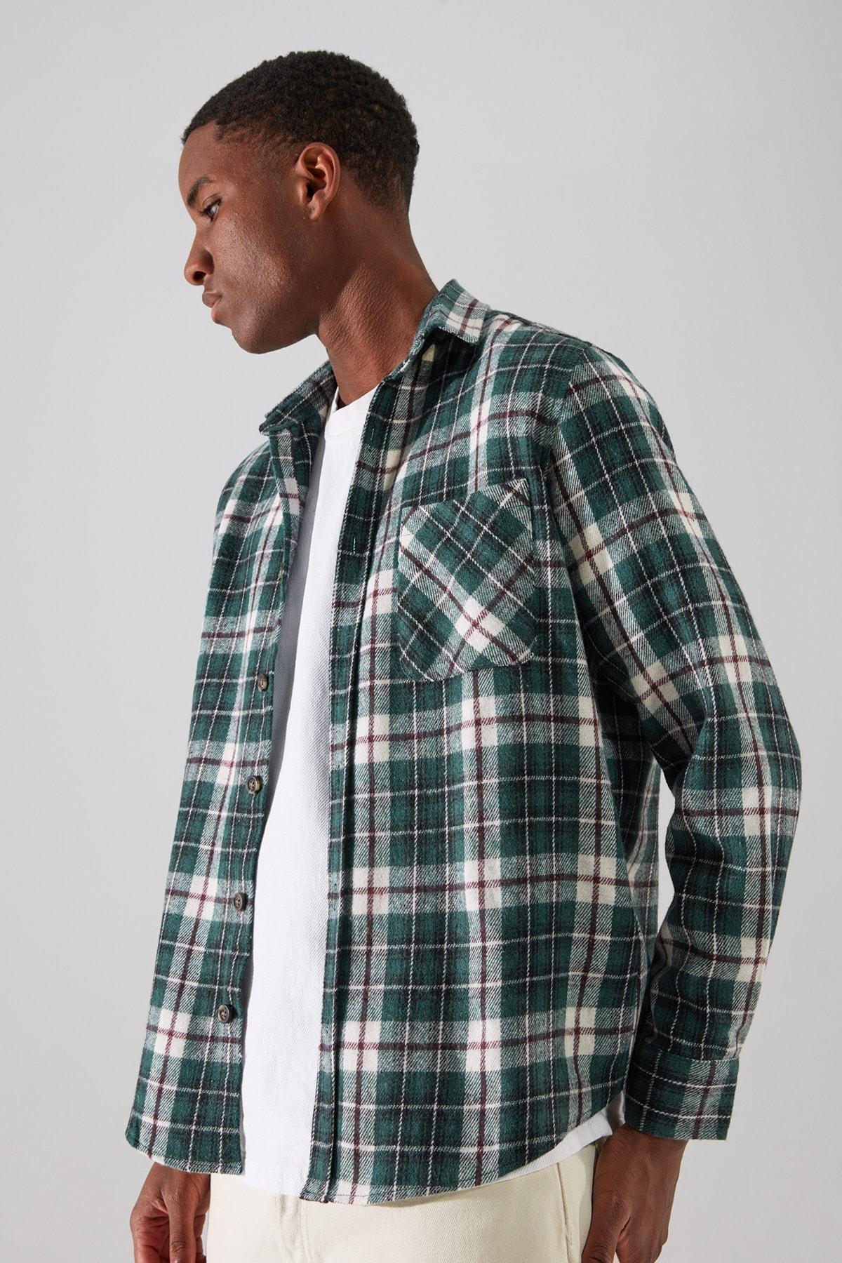 Green Slim Shirt, , large image number 4