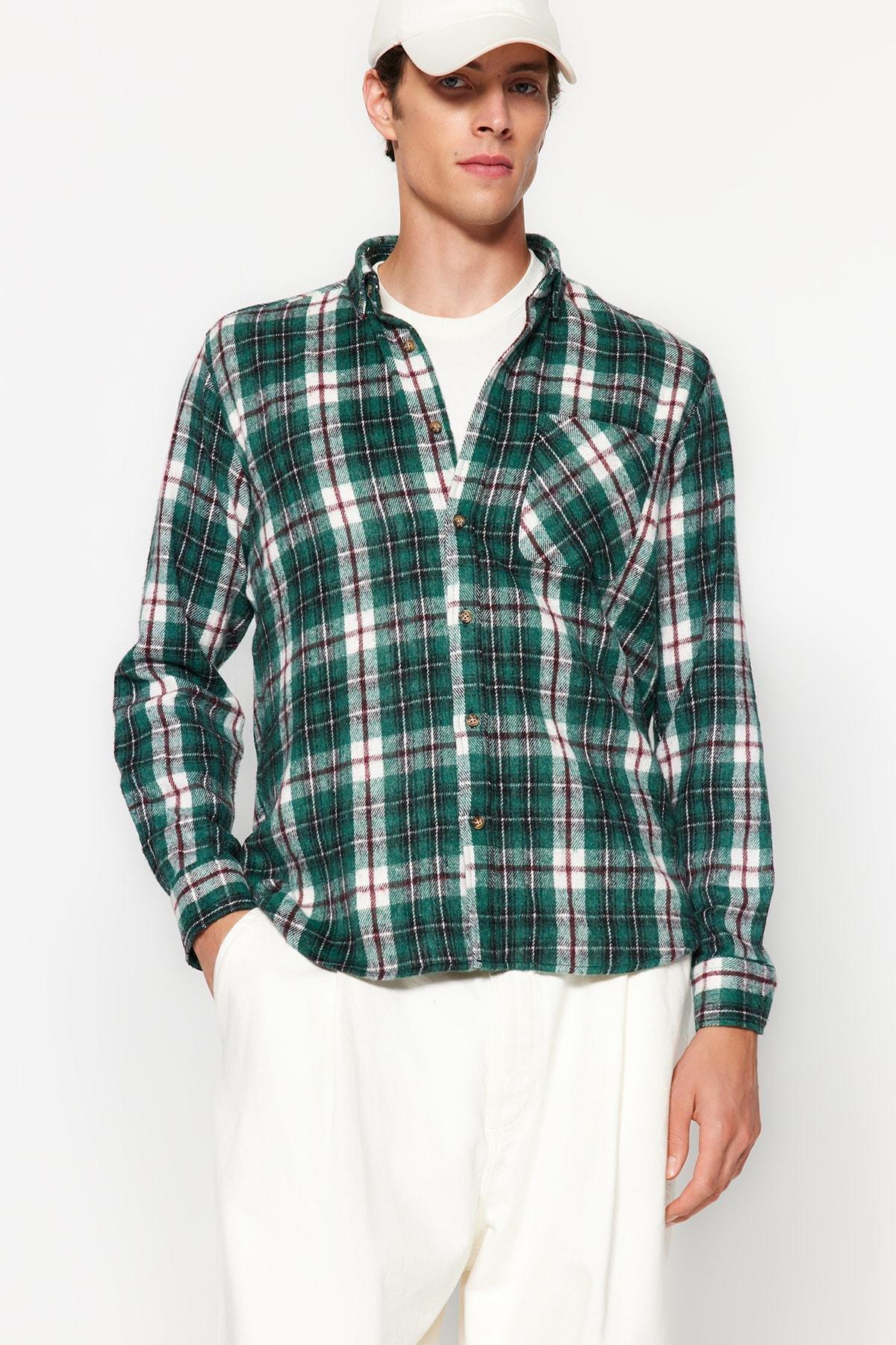 Green Slim Shirt, , large image number 5