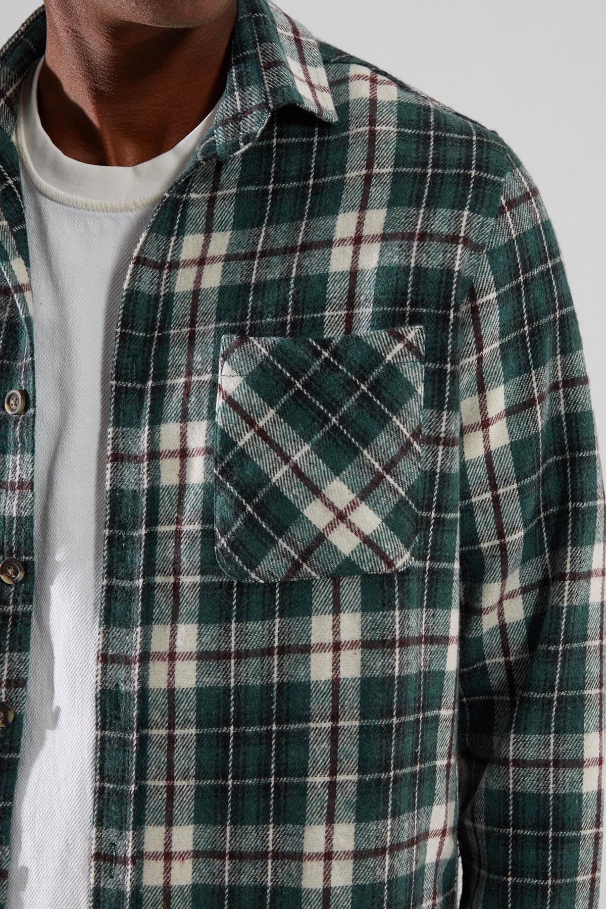 Green Slim Shirt, , large image number 6