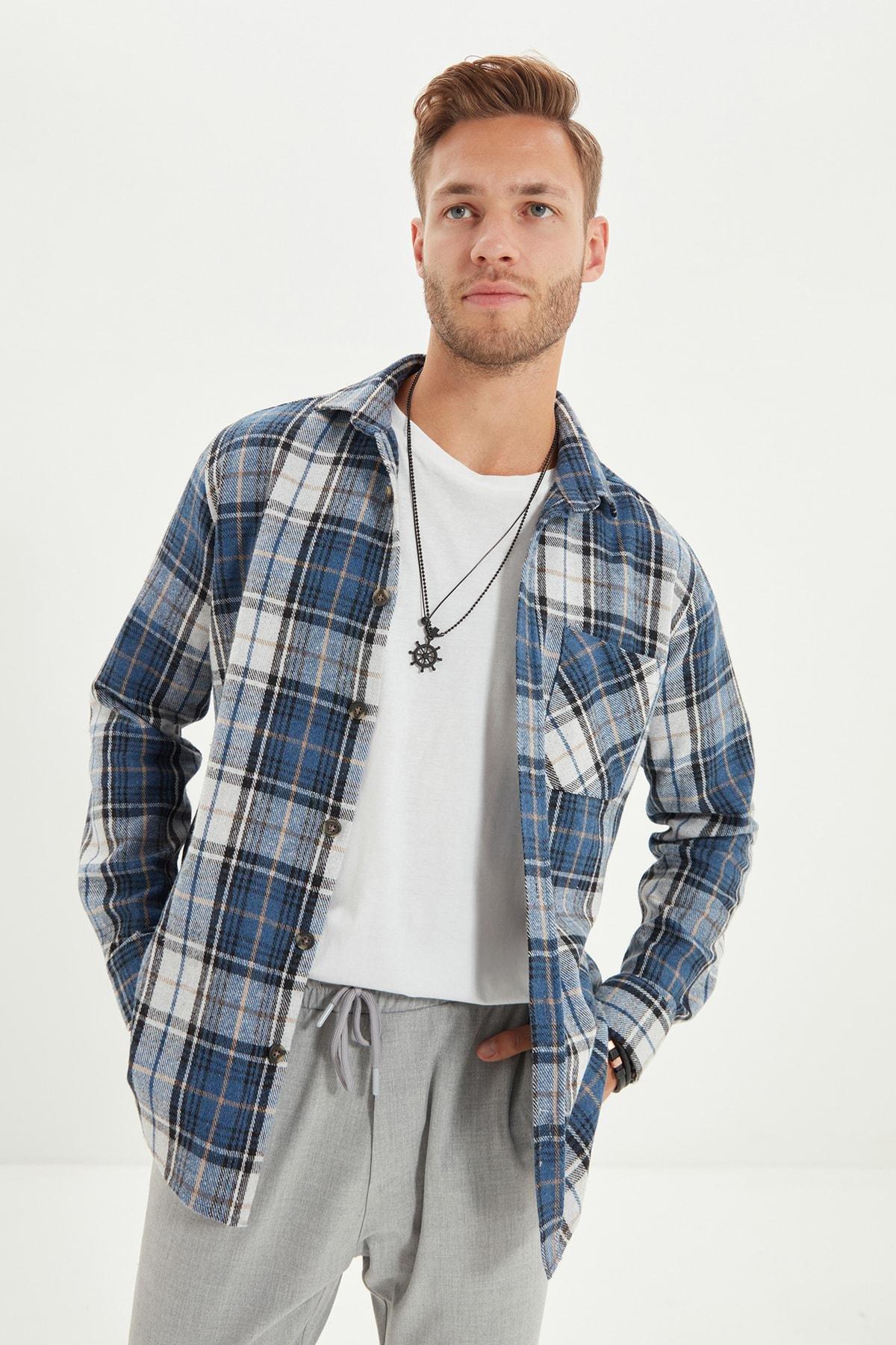 Blue Slim Shirt, , large image number 0