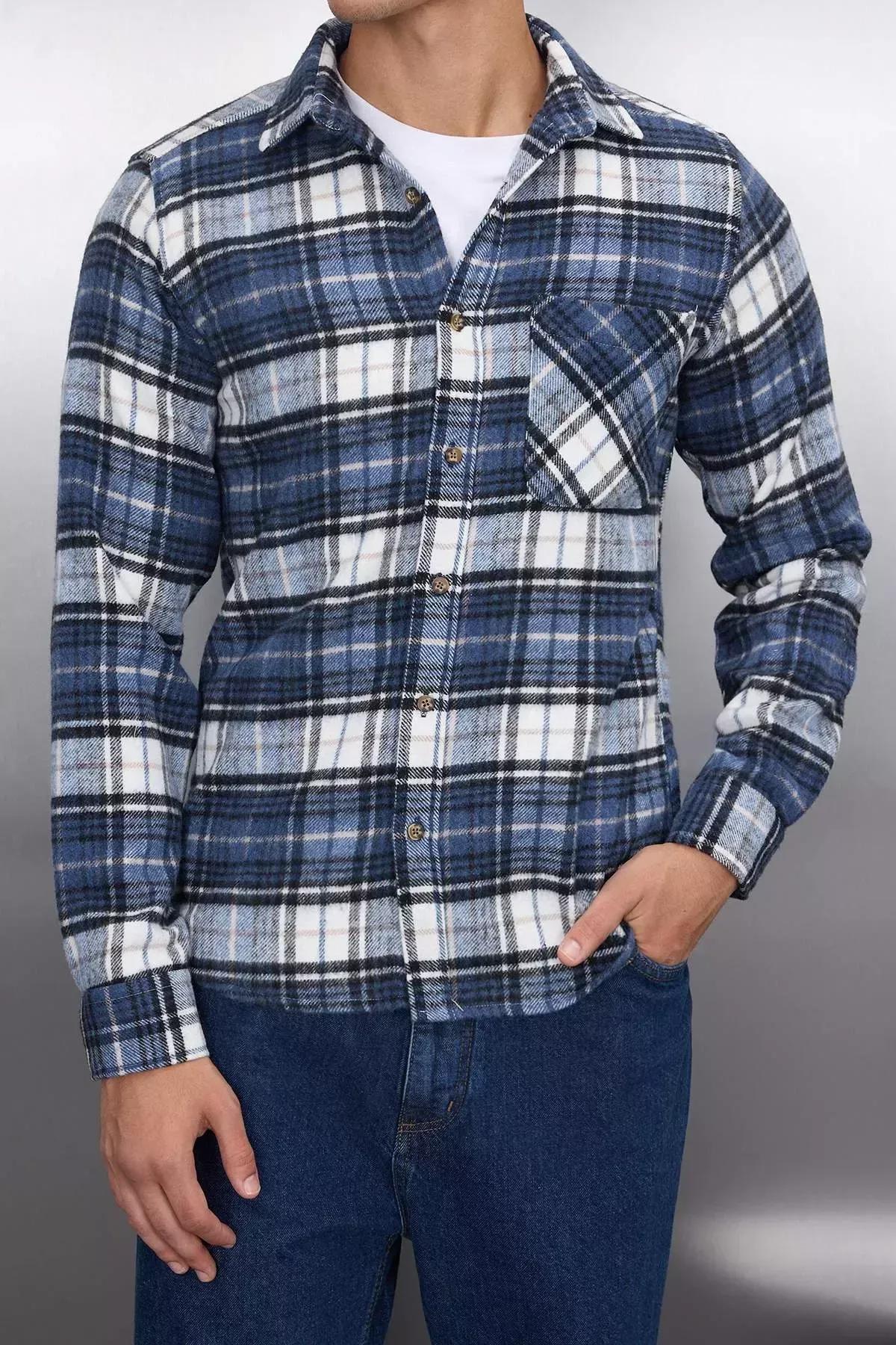 Blue Slim Shirt, , large image number 4