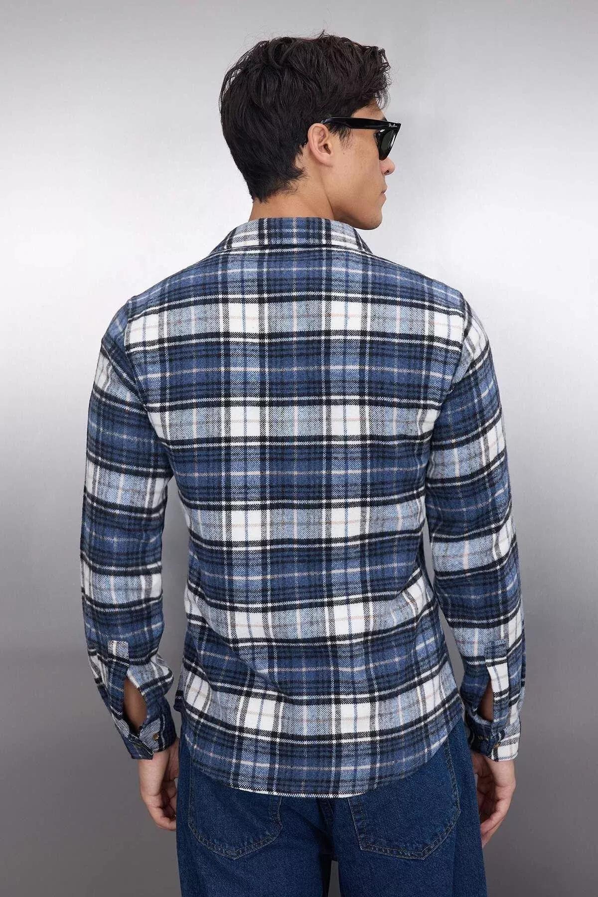 Blue Slim Shirt, , large image number 6