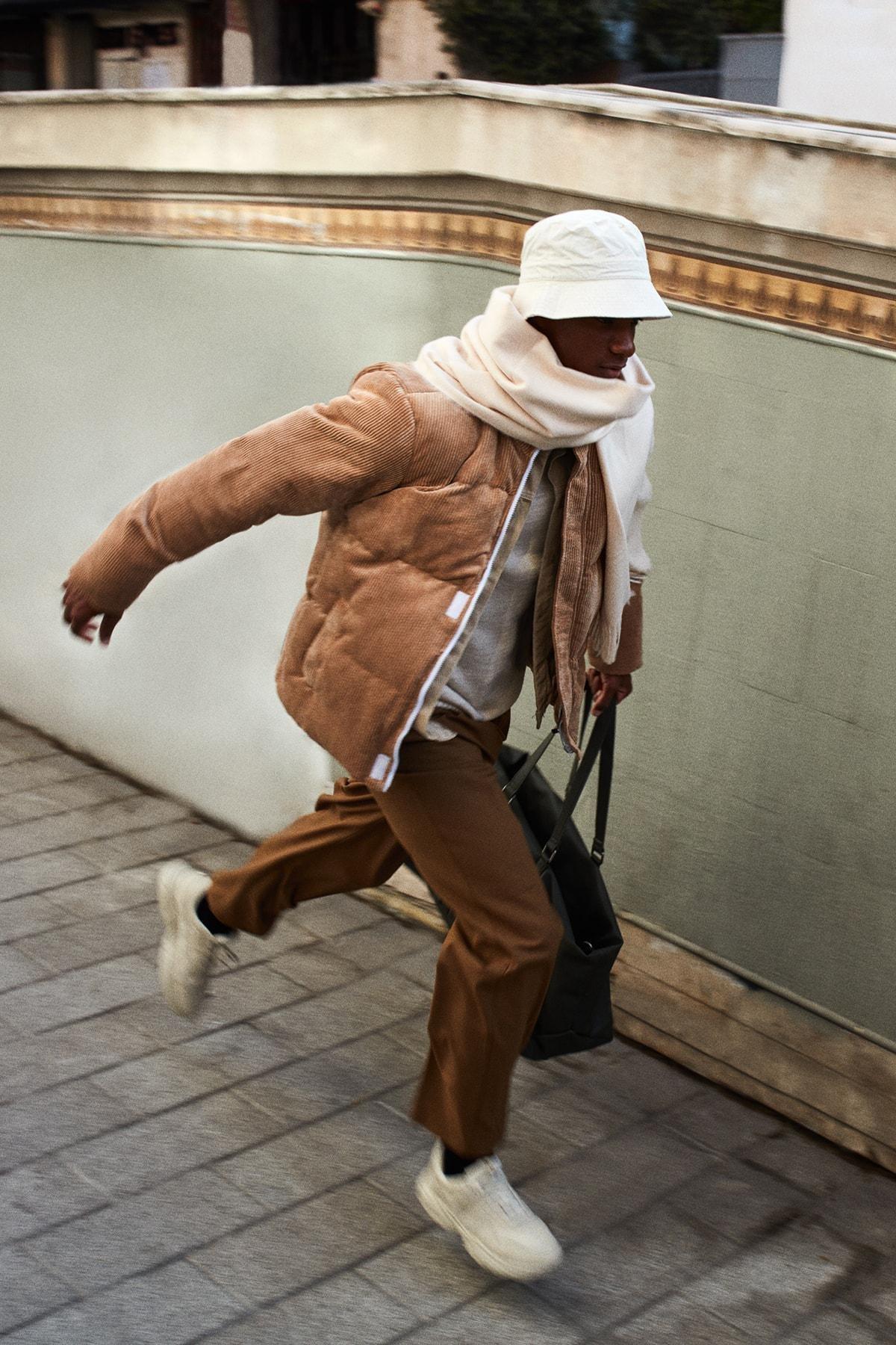 Brown Corduroy Down Jacket, , large image number 0