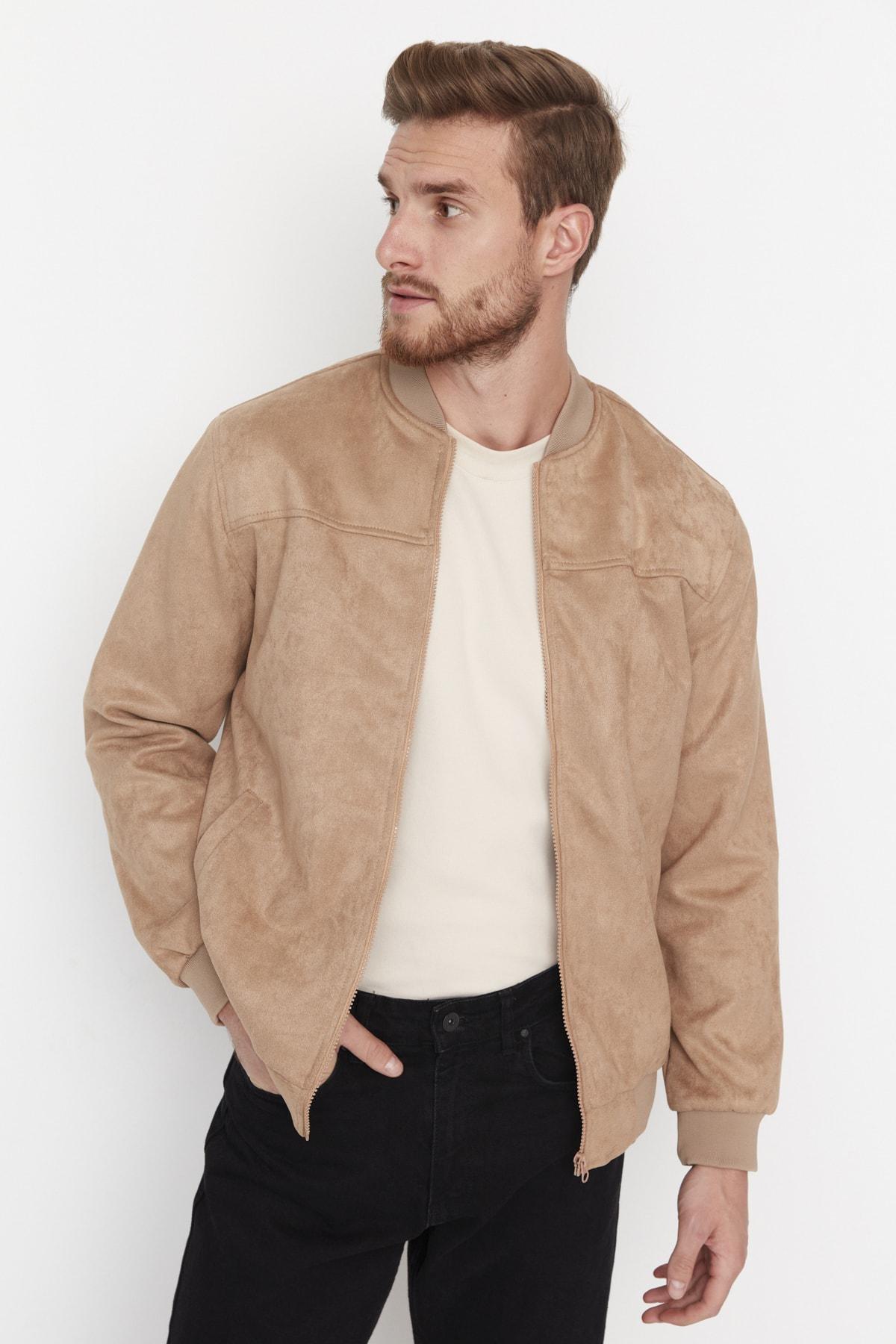 Brown Bomber Jackets, Brown, large image number 0