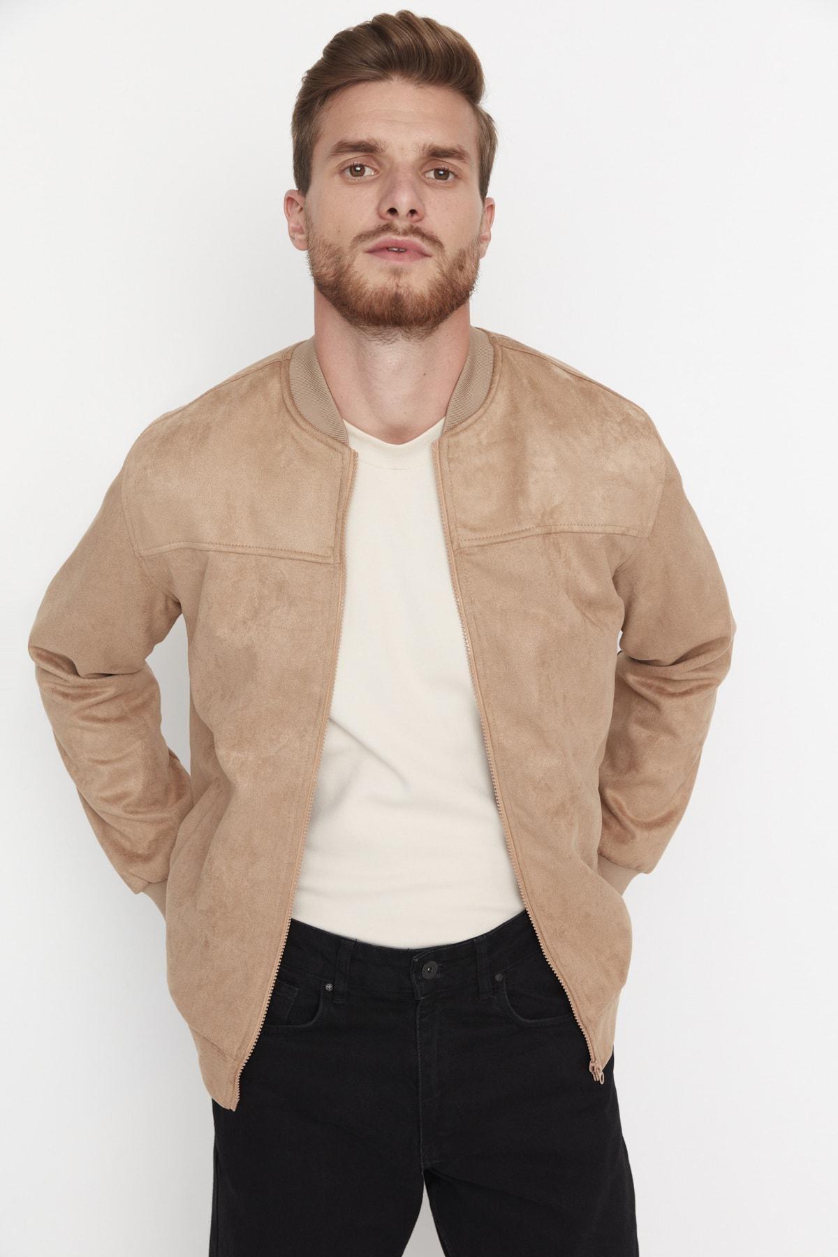 Brown Bomber Jackets, Brown, large image number 1