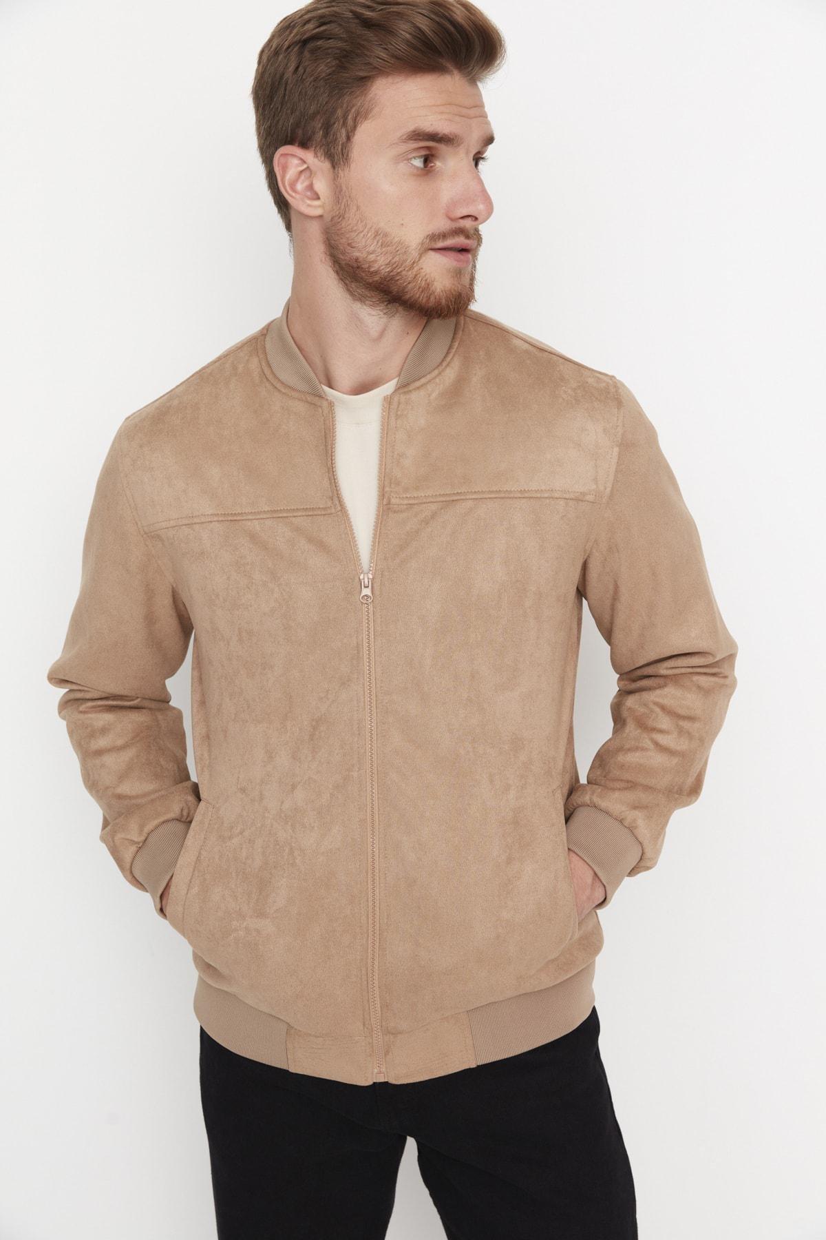 Brown Bomber Jackets, Brown, large image number 3