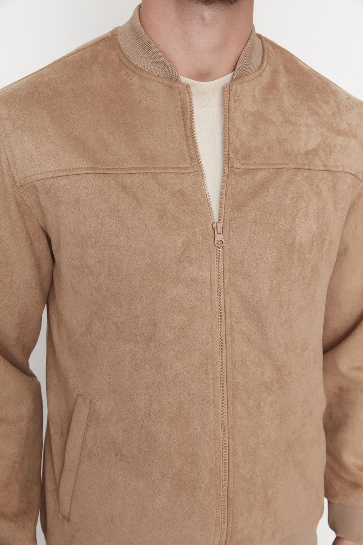 Brown Bomber Jackets, Brown, large image number 4